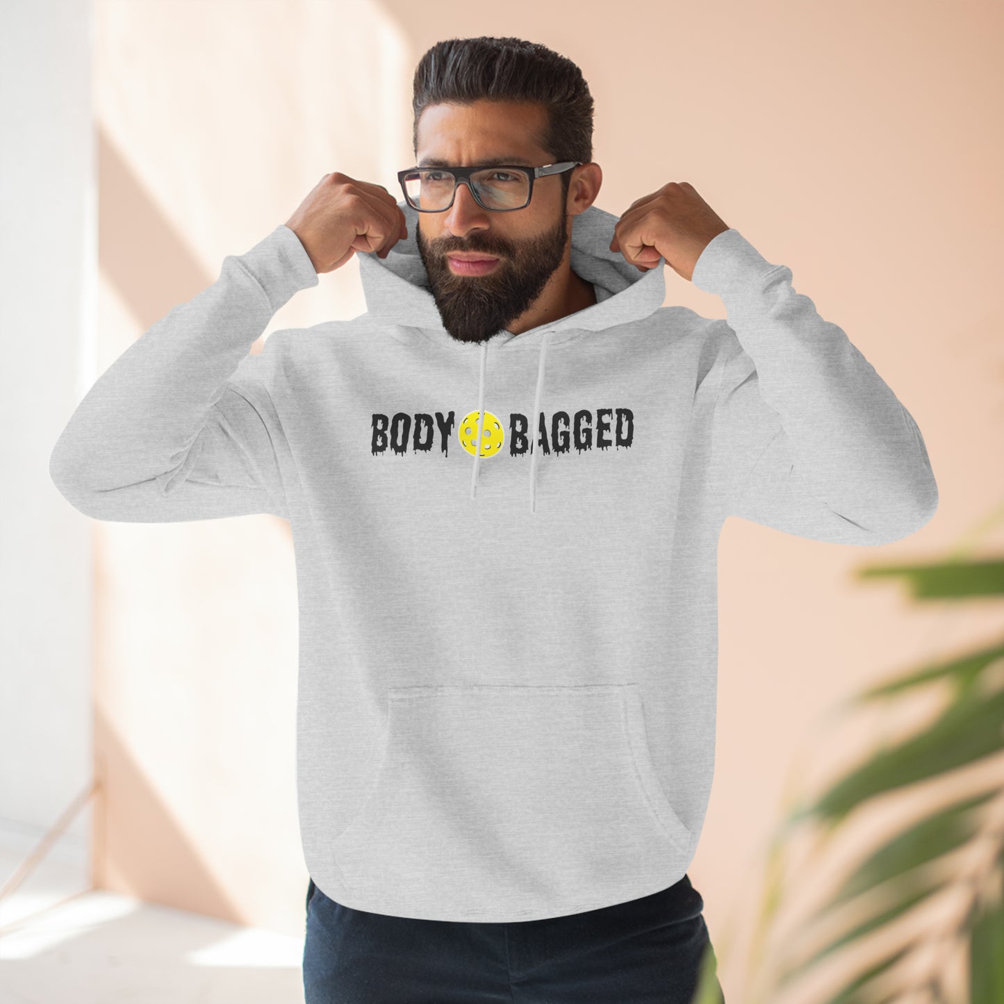 Body Bagged Pickleball Premium Unisex Pullover Hoodie