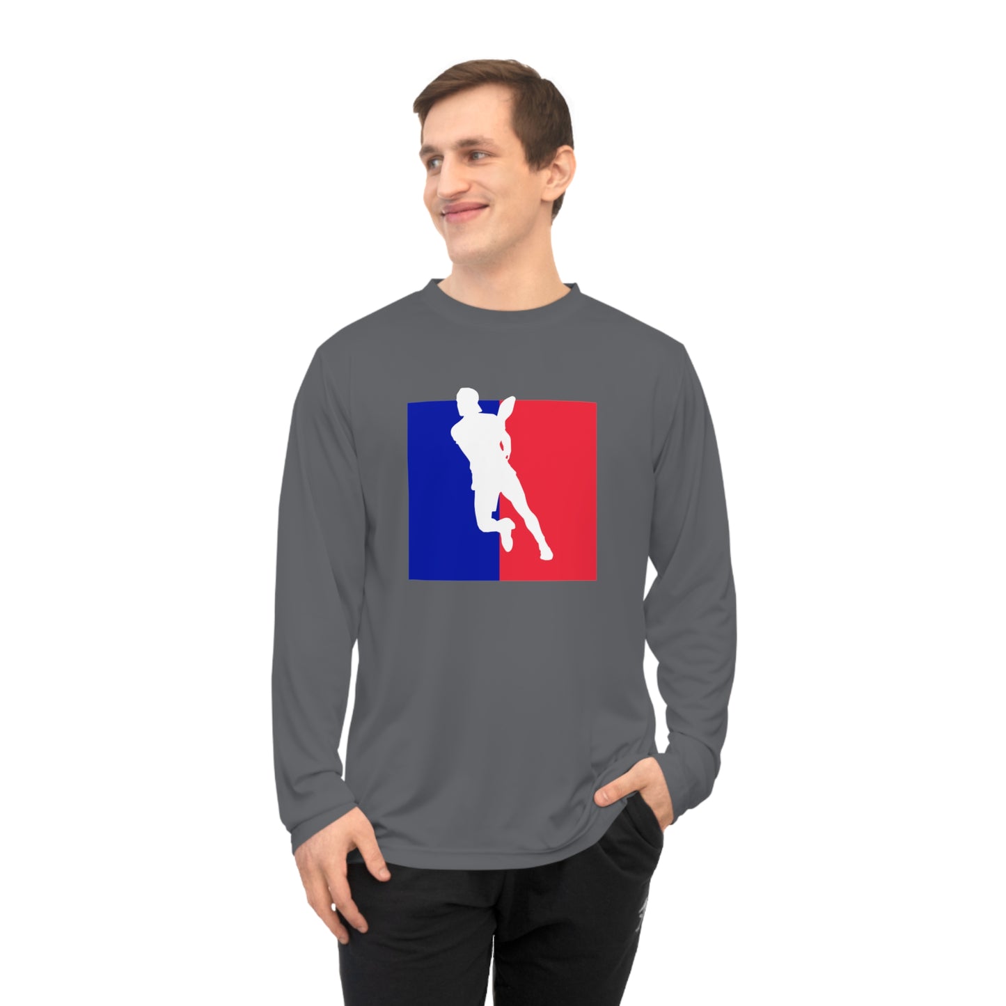 Unisex Pickleball Player Logo Performance Long Sleeve Shirt