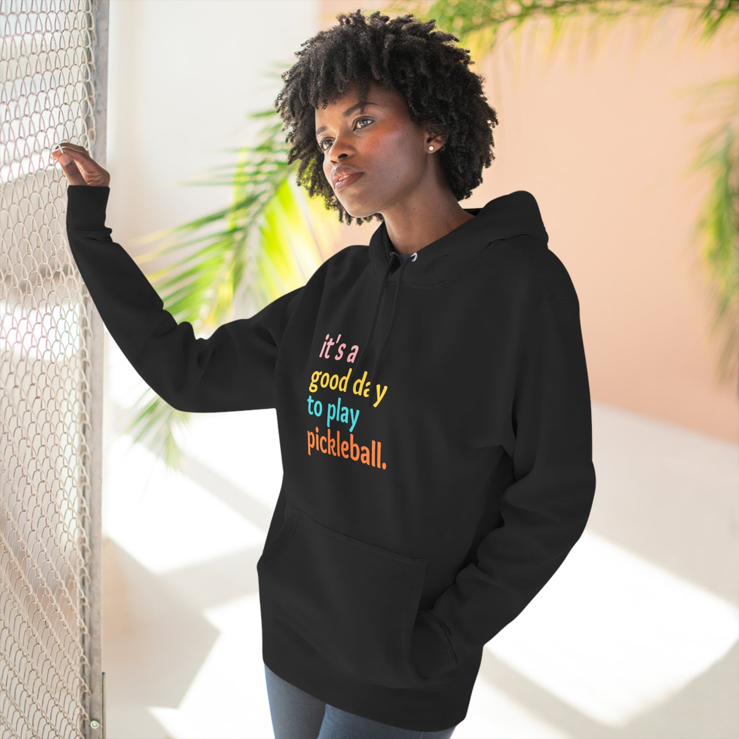 It's A Good Day To Play Pickleball Super Cute Unisex Premium Pullover Hoodie