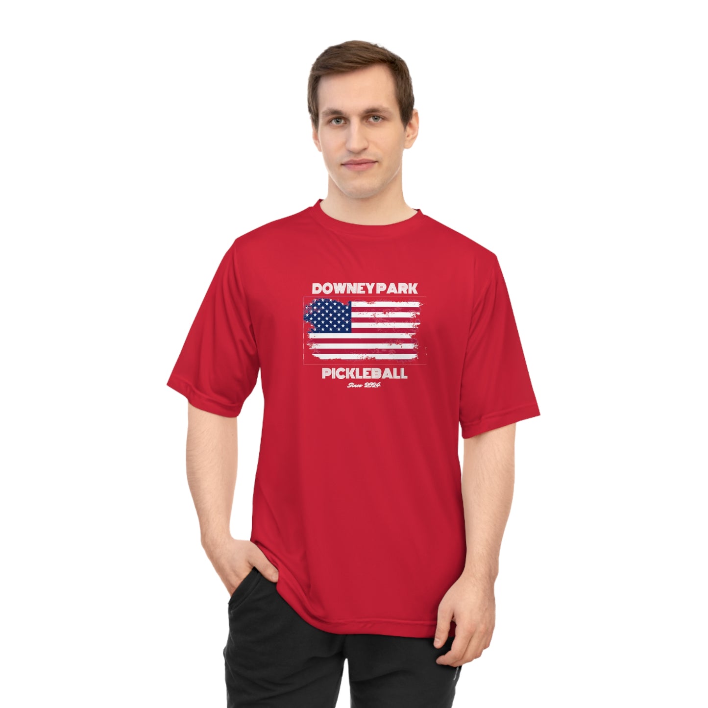 Downey Park Pickleball Since 2024 100% Polyester Moisture Wicking UV Performance T-shirt