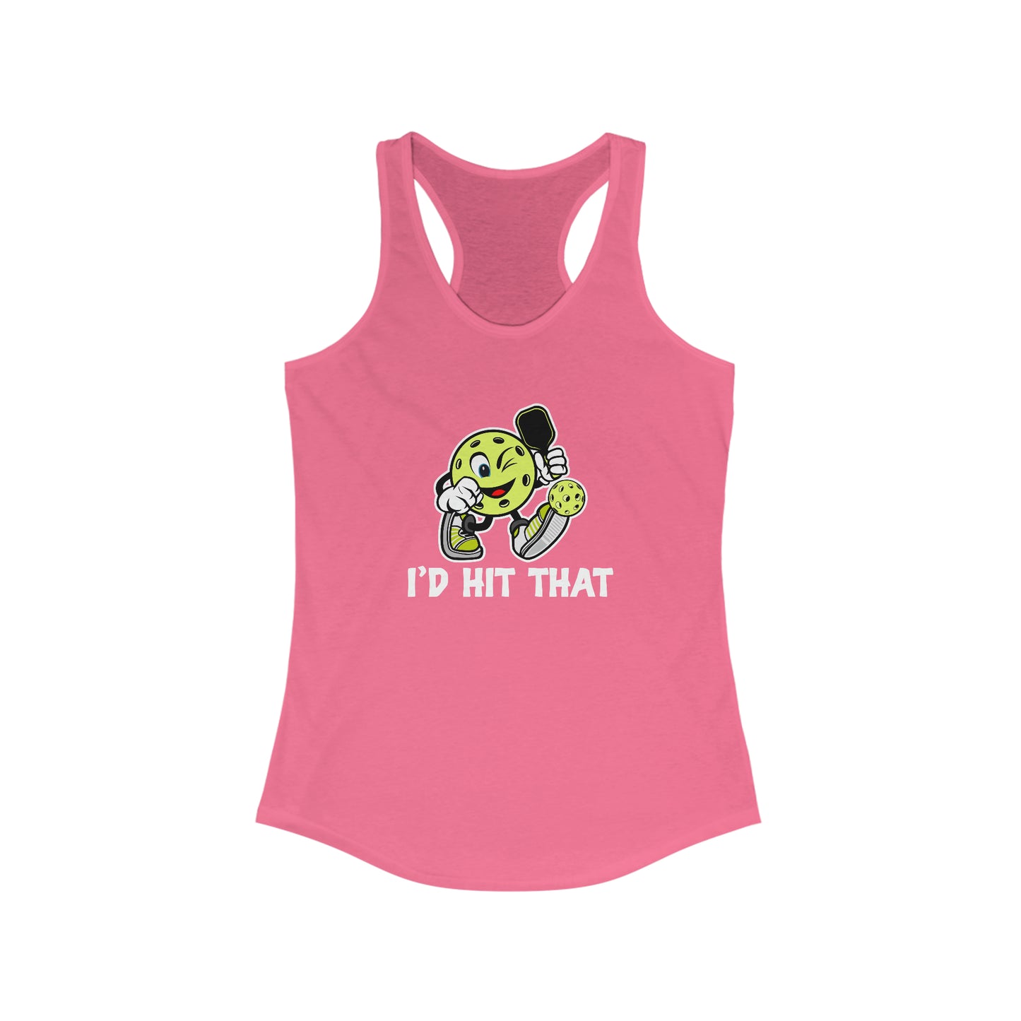 I'd Hit That Funny, Super Cute Women's Pickleball Tank Top