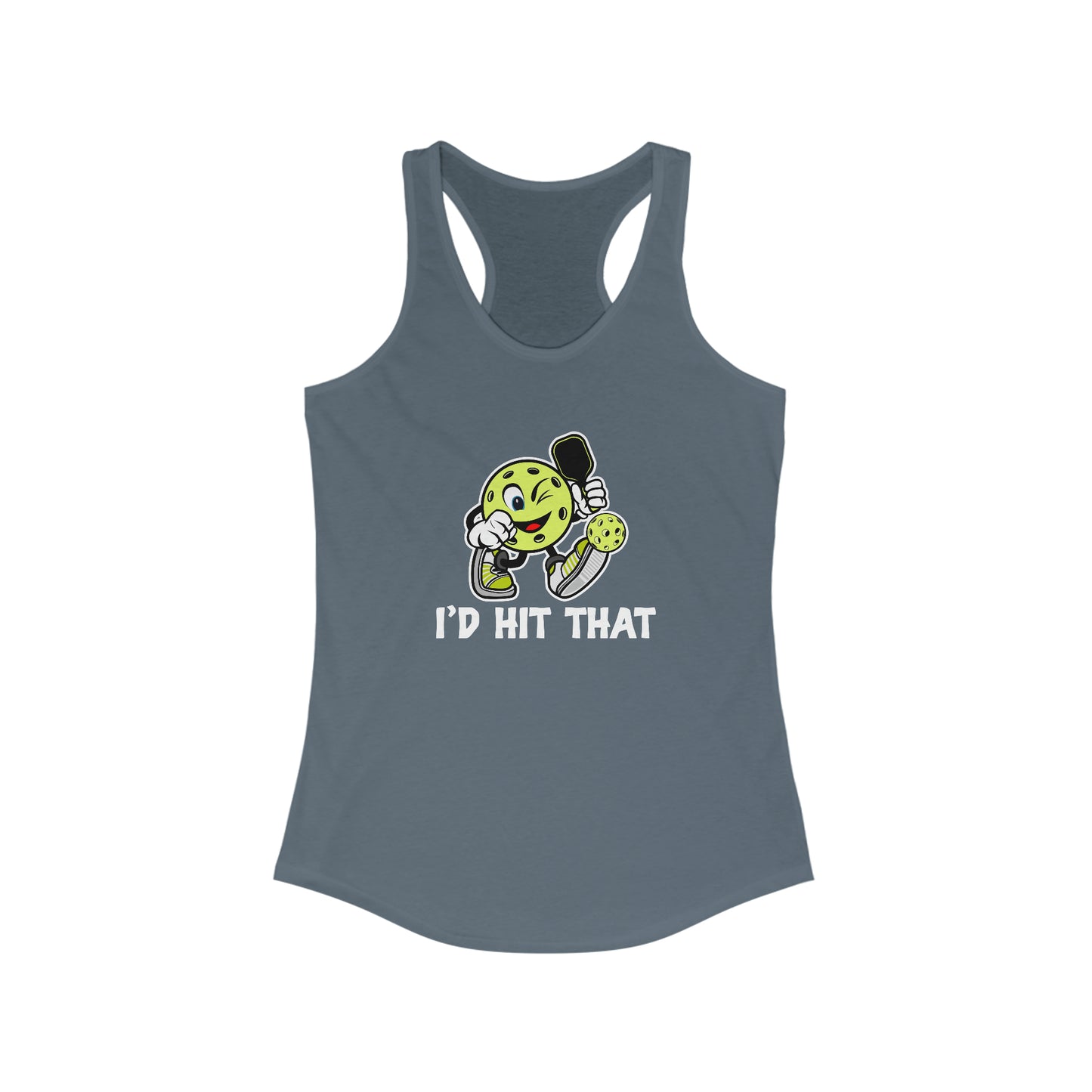 I'd Hit That Funny, Super Cute Women's Pickleball Tank Top