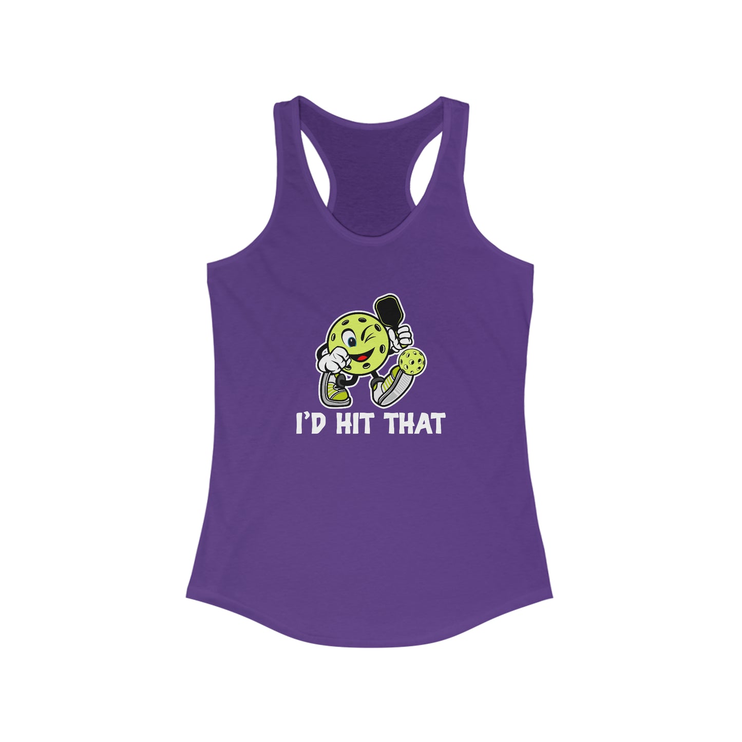 I'd Hit That Funny, Super Cute Women's Pickleball Tank Top