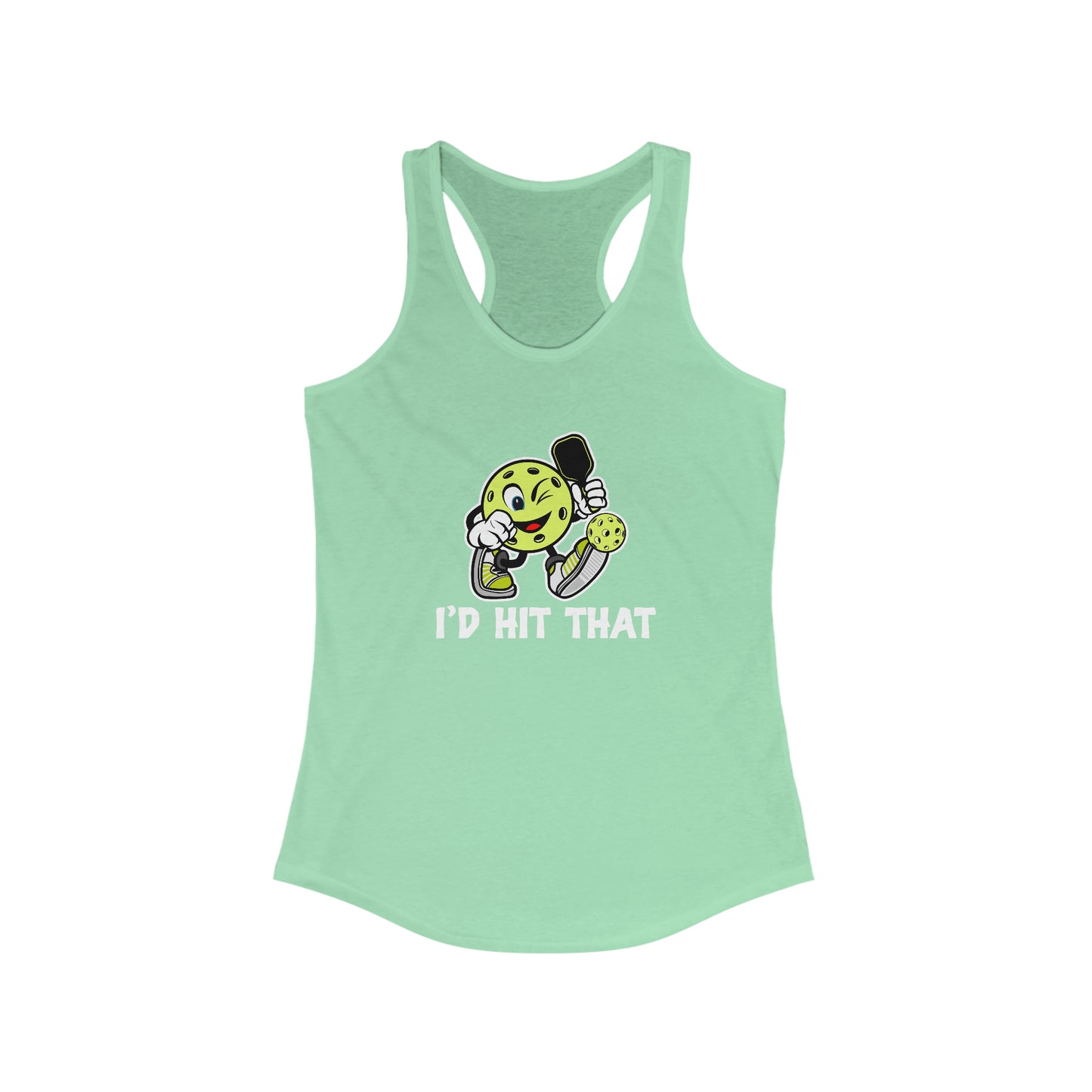 I'd Hit That Funny, Super Cute Women's Pickleball Tank Top