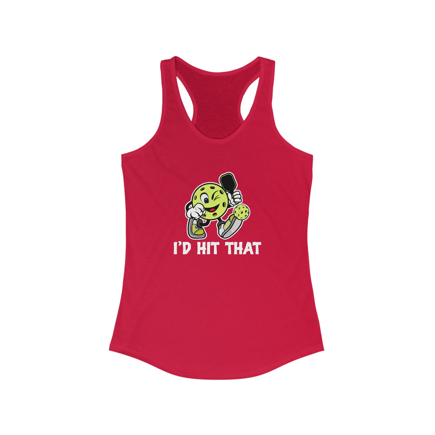 I'd Hit That Funny, Super Cute Women's Pickleball Tank Top
