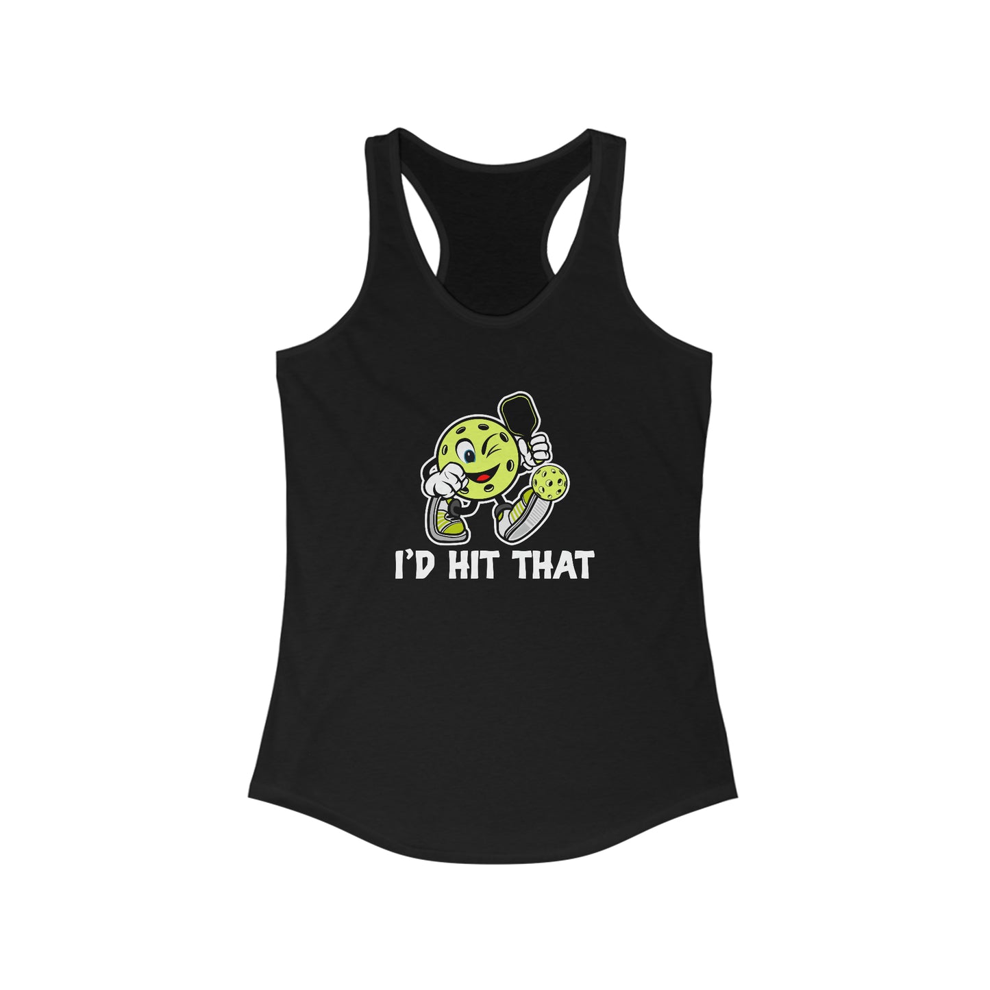 I'd Hit That Funny, Super Cute Women's Pickleball Tank Top