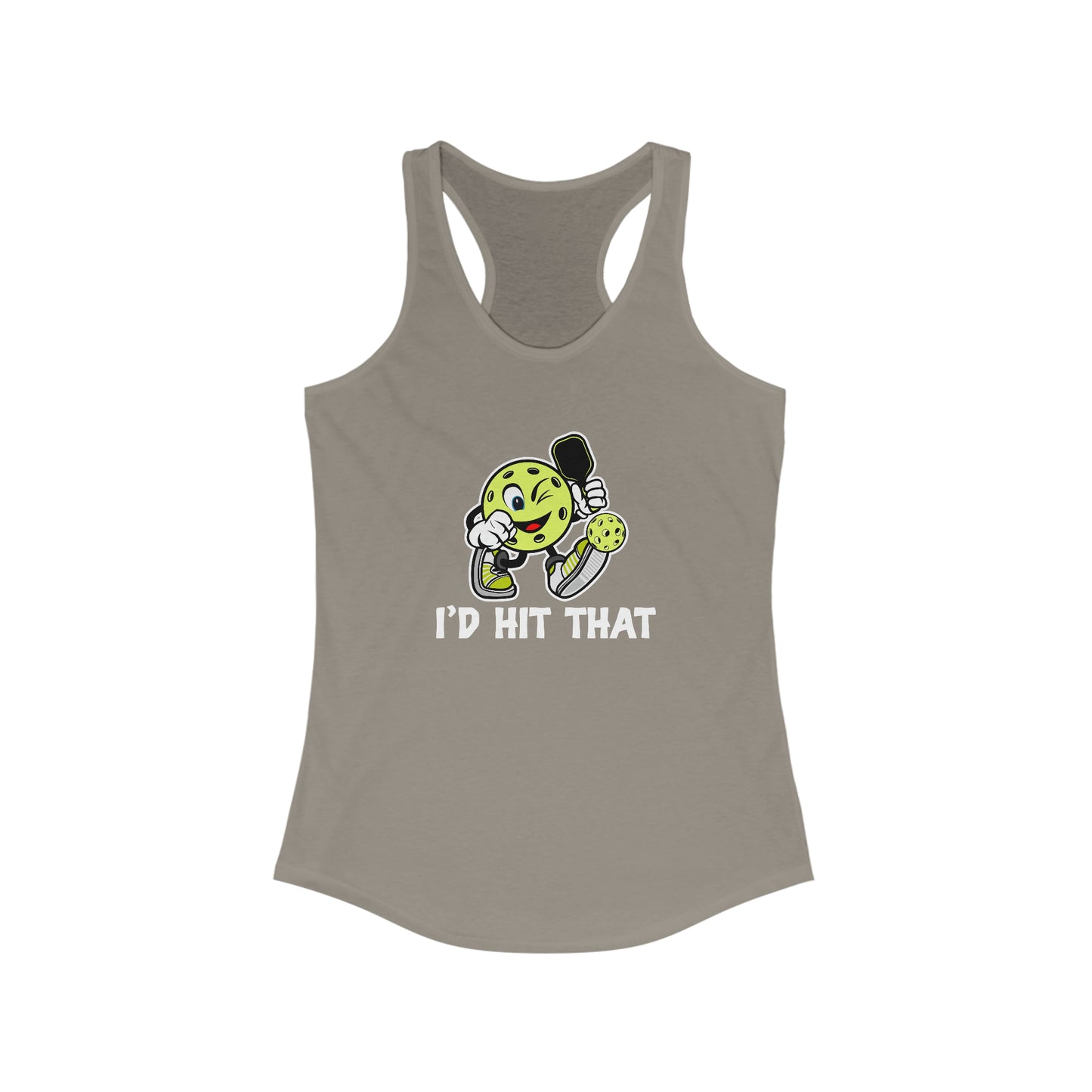 I'd Hit That Funny, Super Cute Women's Pickleball Tank Top