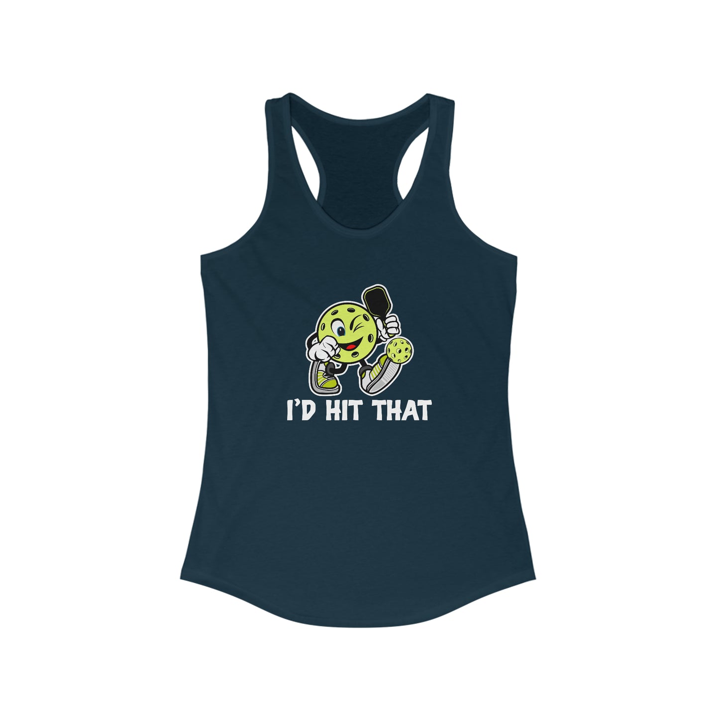 I'd Hit That Funny, Super Cute Women's Pickleball Tank Top