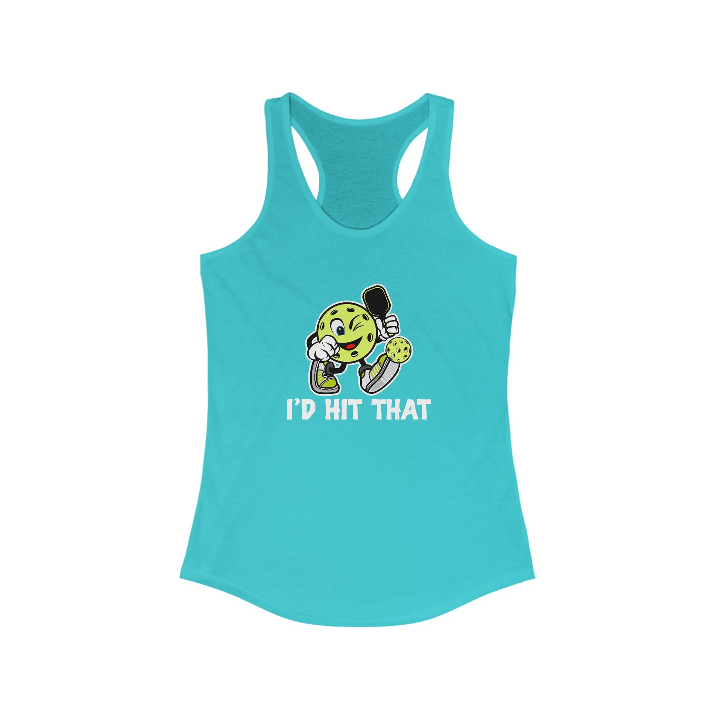 I'd Hit That Funny, Super Cute Women's Pickleball Tank Top