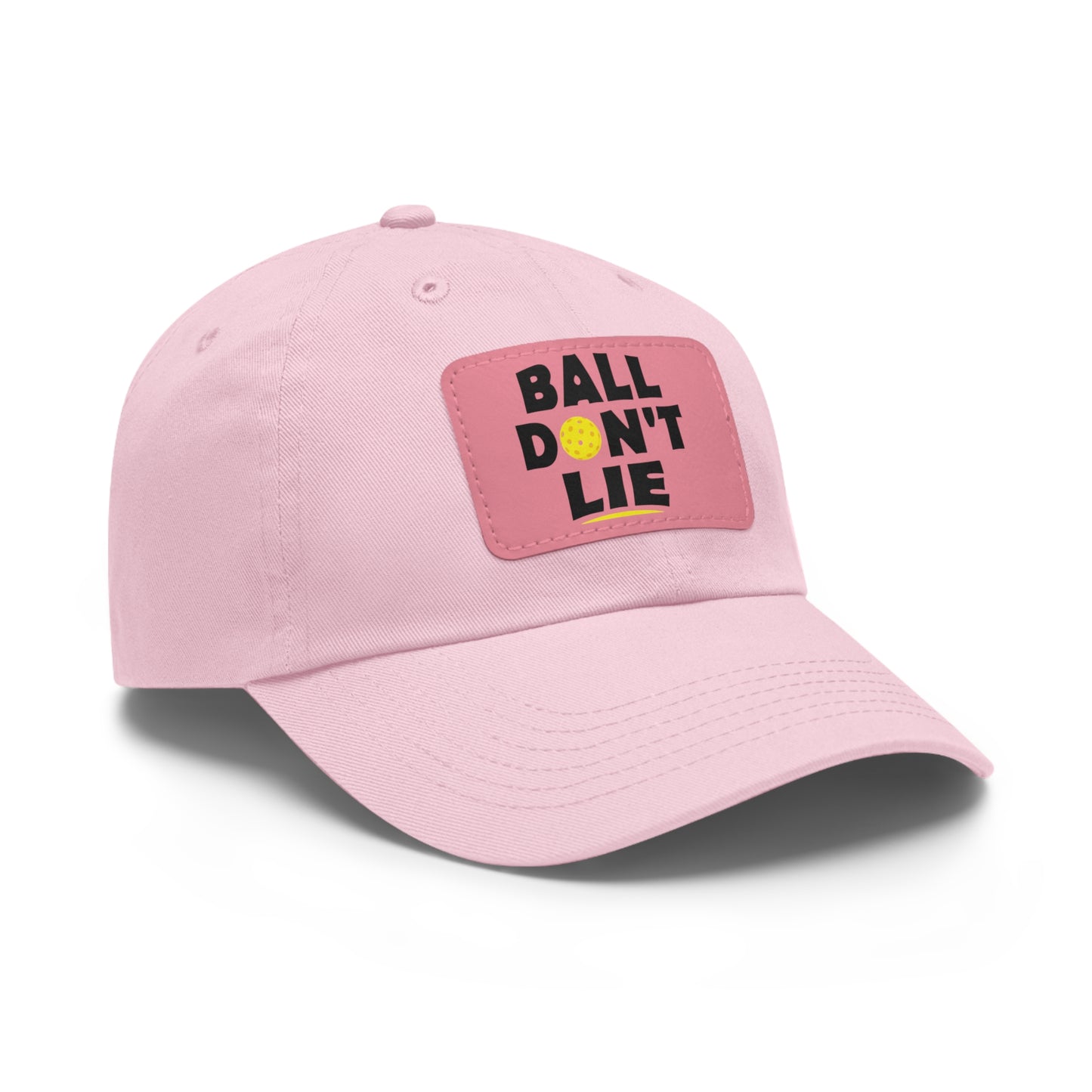 Ball Don't Lie Funny Pickleball Hat with Leather Patch
