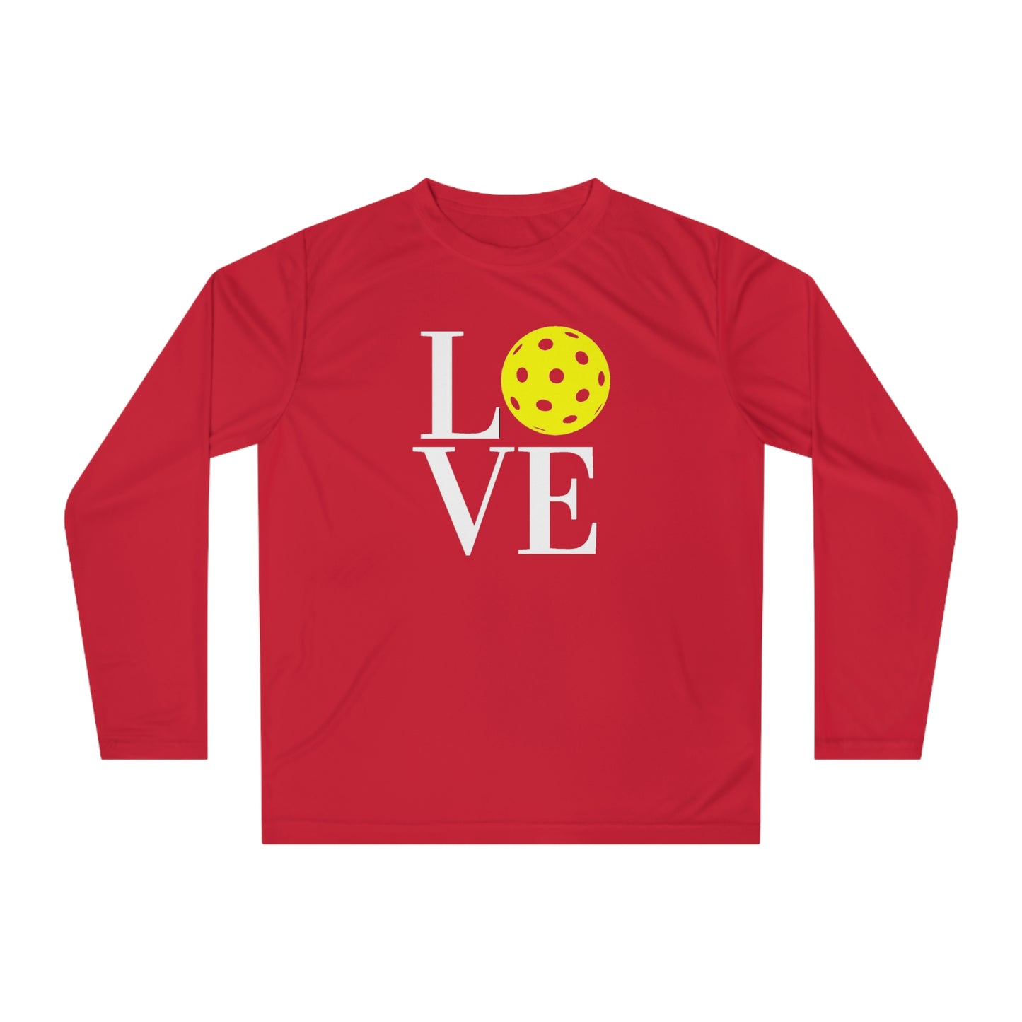 LOVE Pickleball Super Cute Unisex Performance Long Sleeve Shirt