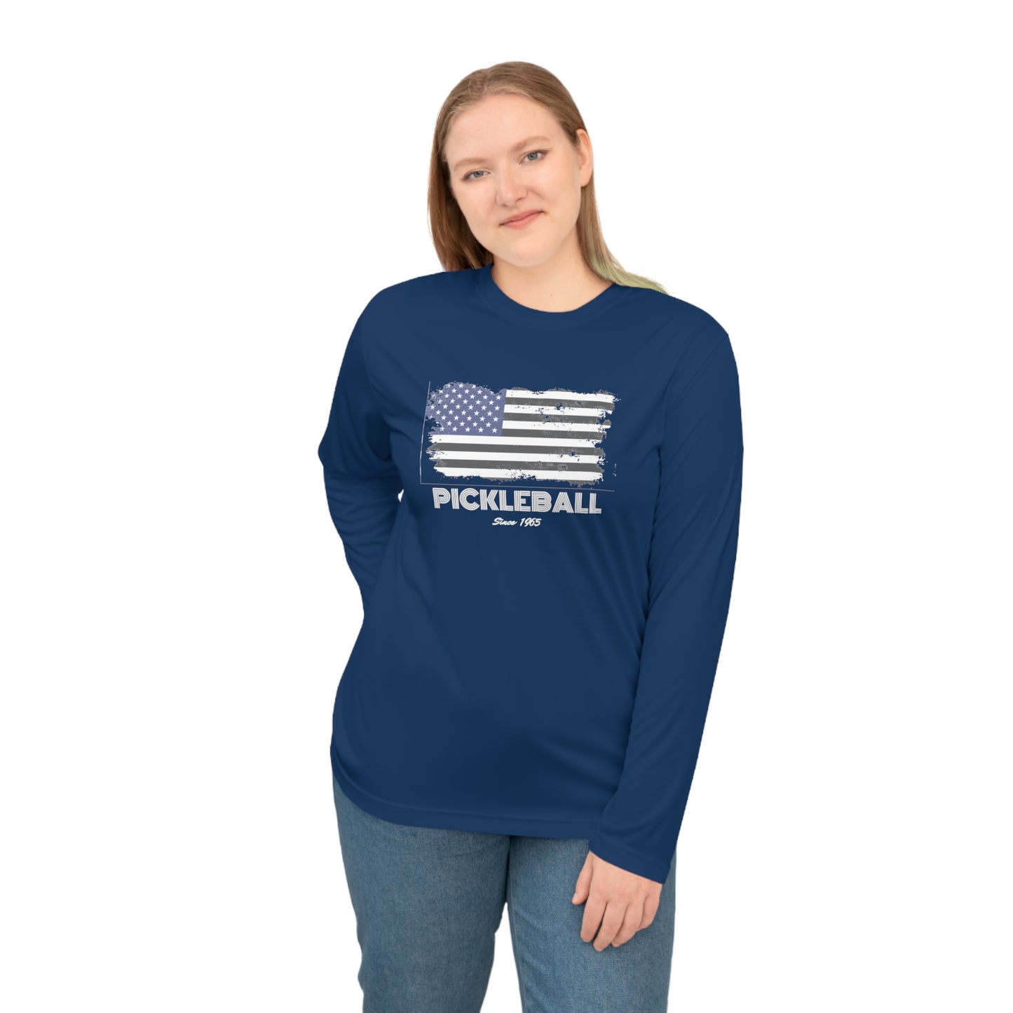 American Flag USA Pickleball Since 1965 Unisex Performance Long Sleeve Shirt