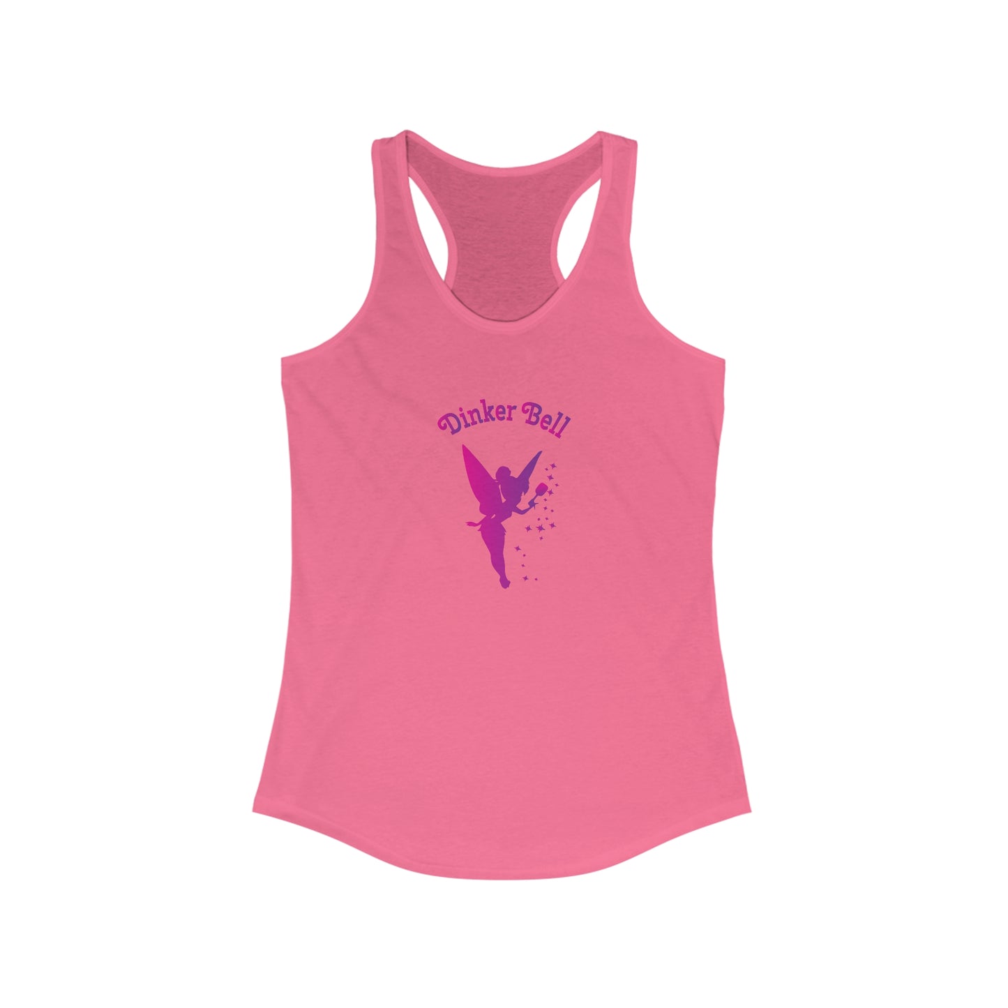 Dinker Bell Women's Super Cute Racerback Pickleball Tank Top