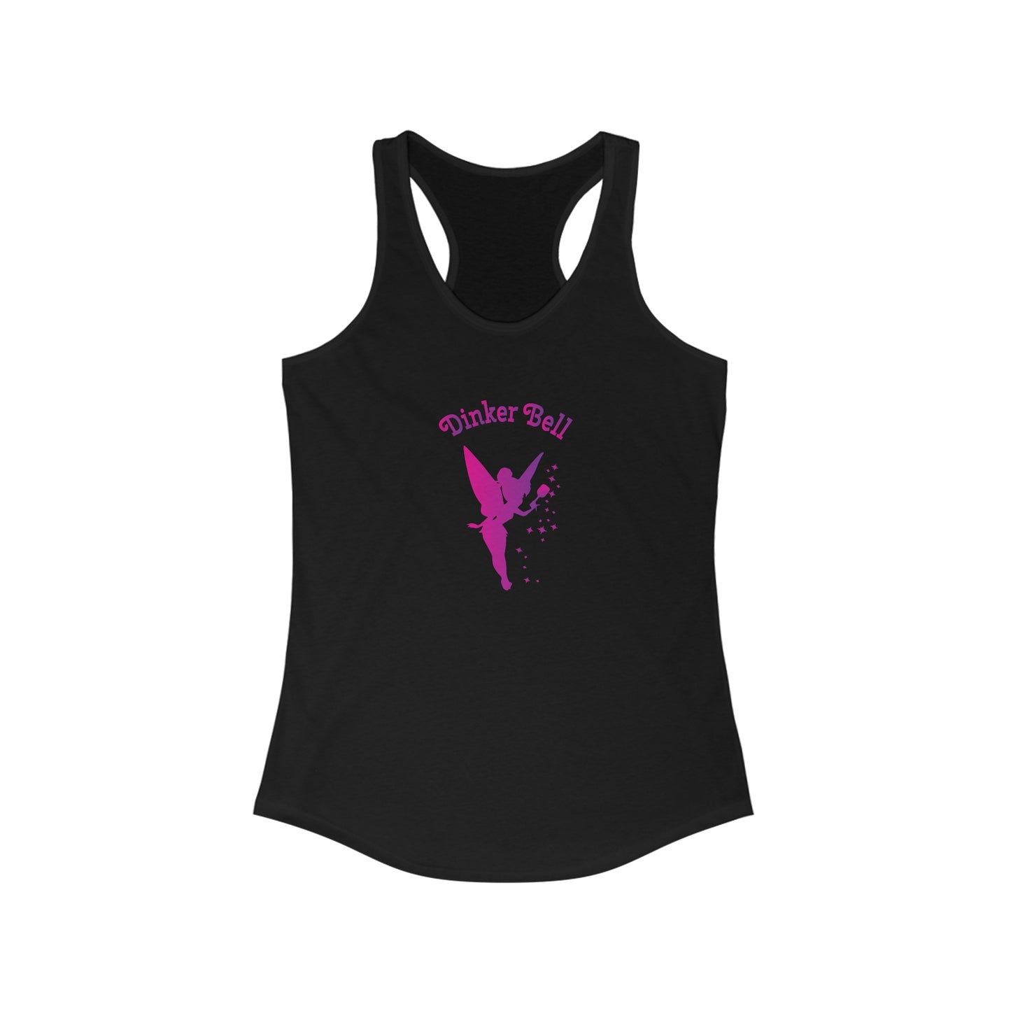 Dinker Bell Women's Super Cute Racerback Pickleball Tank Top