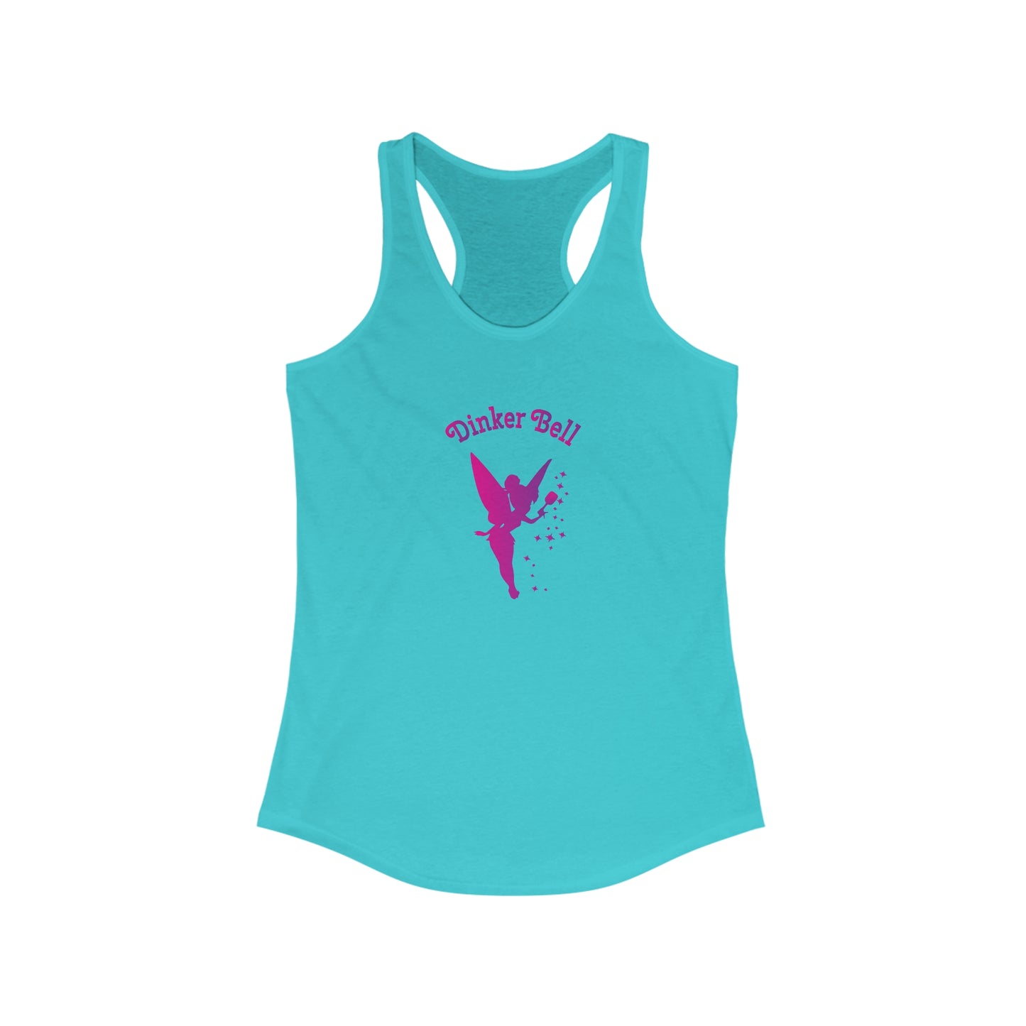 Dinker Bell Women's Super Cute Racerback Pickleball Tank Top