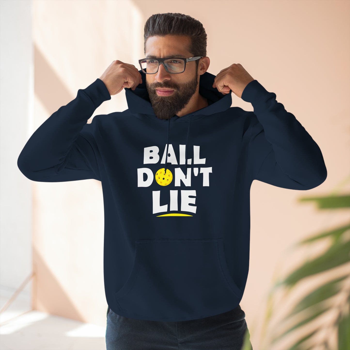 Unisex Ball Don't Lie Funny Premium Pickleball Pullover Hoodie