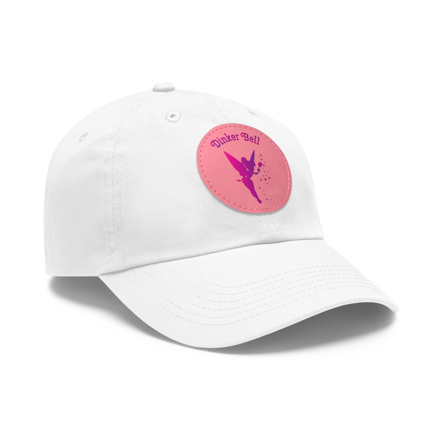 Dinker Bell Super Cute Pickleball Hat (printed with leather patch)