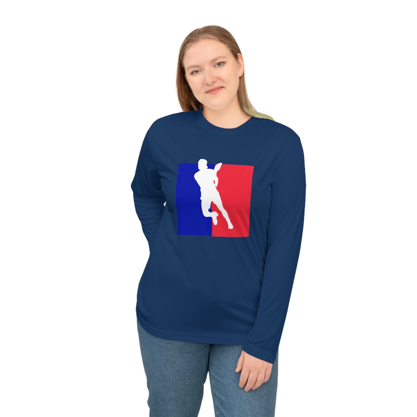 Unisex Pickleball Player Logo Performance Long Sleeve Shirt
