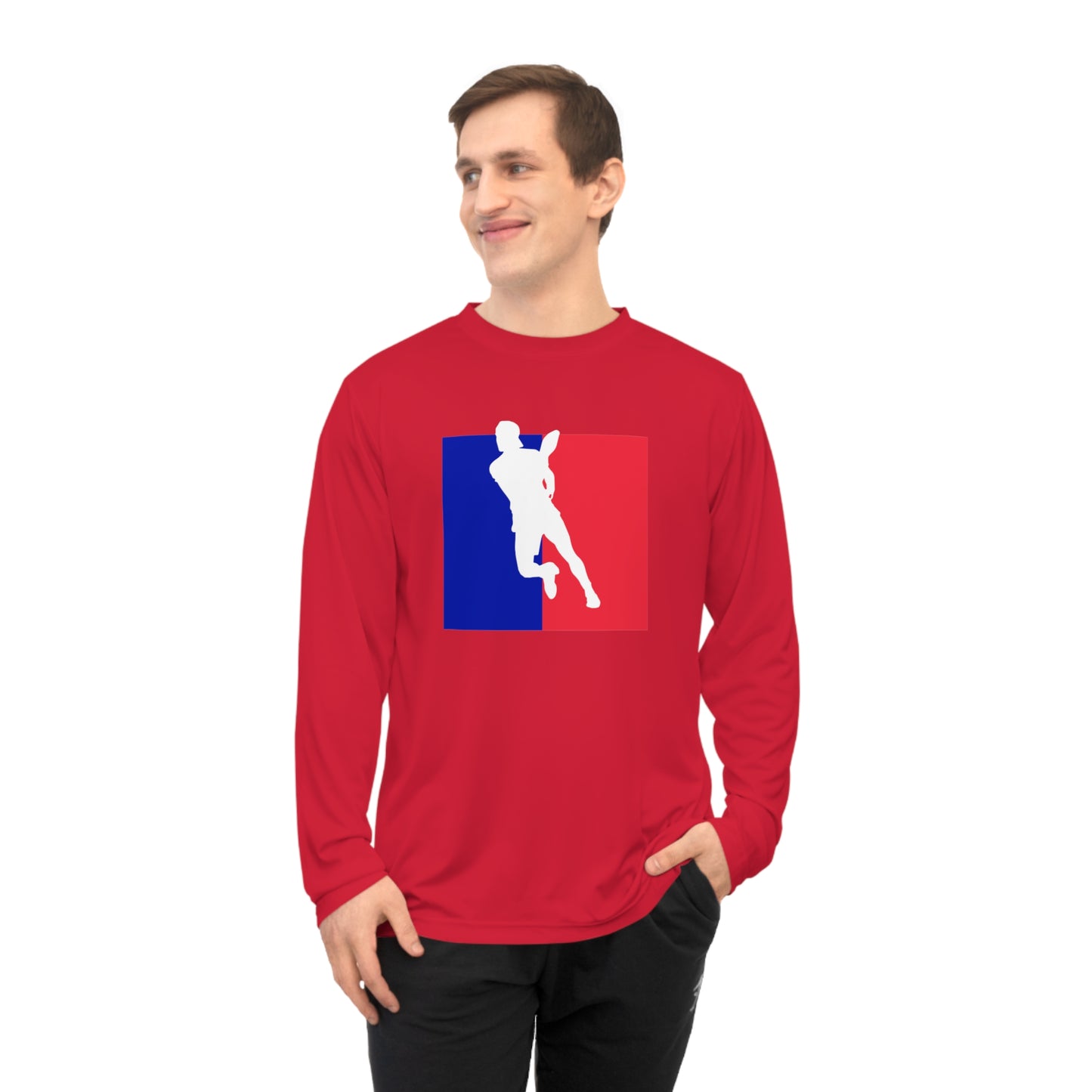 Unisex Pickleball Player Logo Performance Long Sleeve Shirt