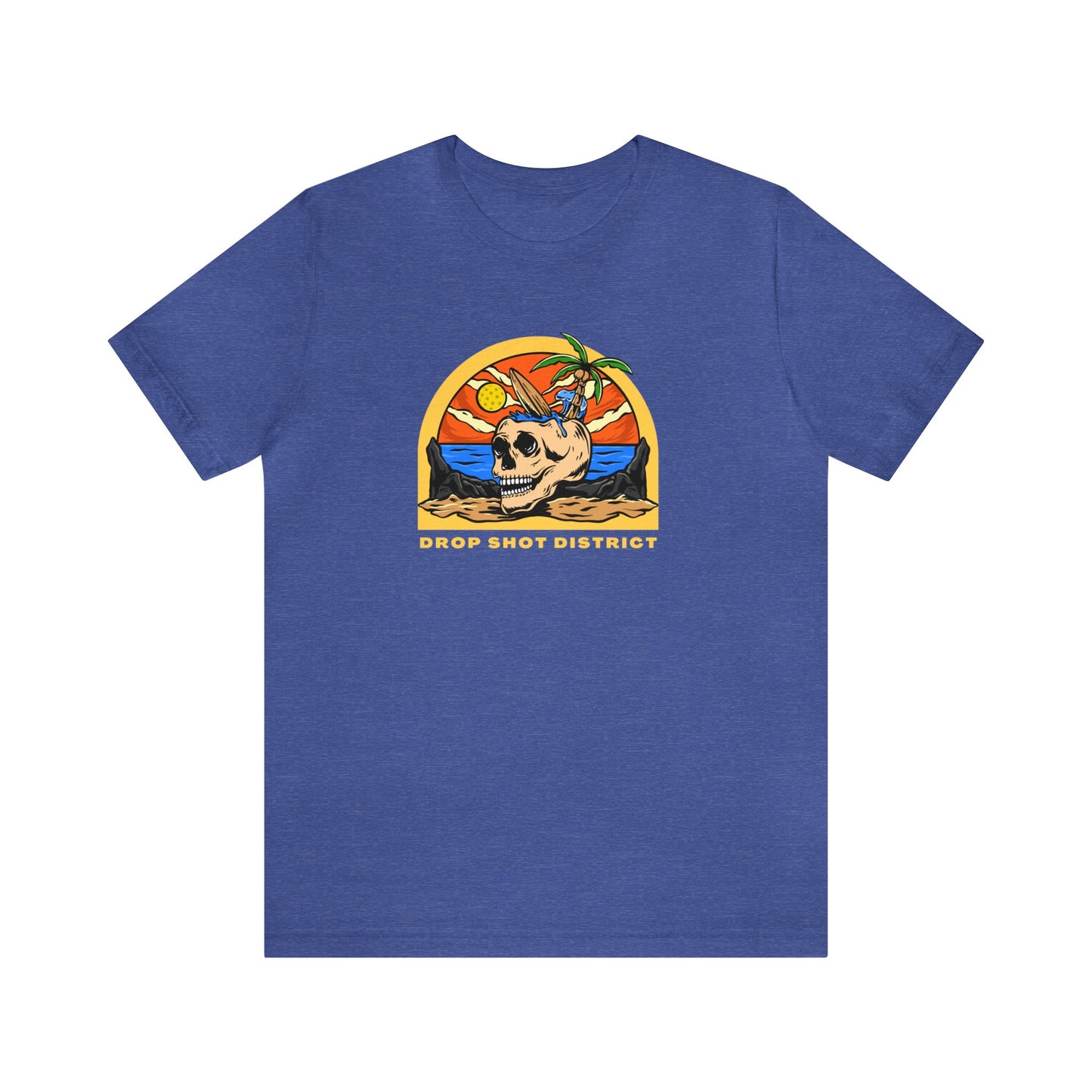 Unisex Drop Shot District Skeleton Premium Pickleball T-Shirt