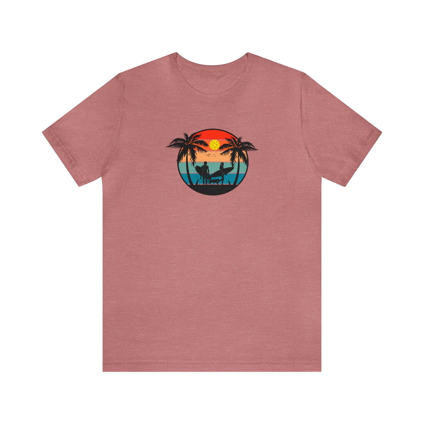 Unisex Pickleball Life Premium T-Shirt Beautiful Pickleball Sunset