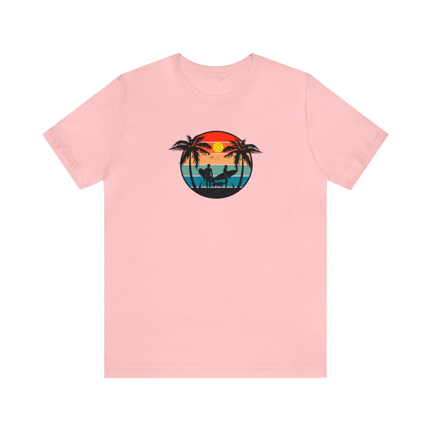 Unisex Pickleball Life Premium T-Shirt Beautiful Pickleball Sunset