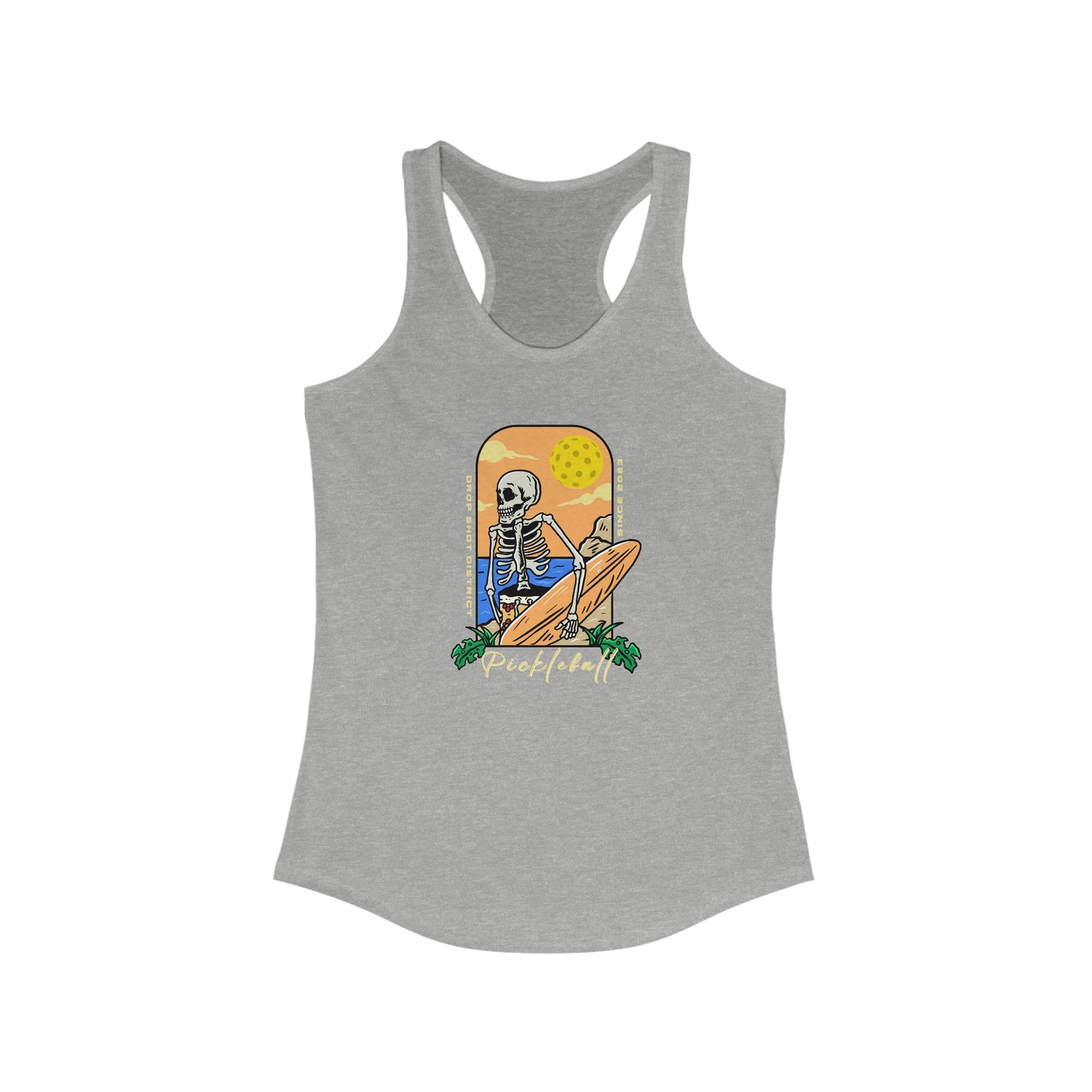 Pickleball Skeleton Super Cute Women's Pickleball Tank Top