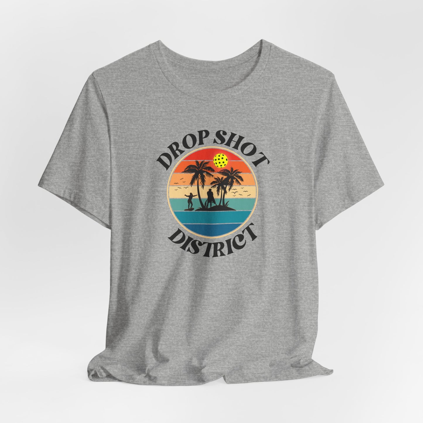 Unisex Drop Shot District Logo Premium Pickleball T-Shirt