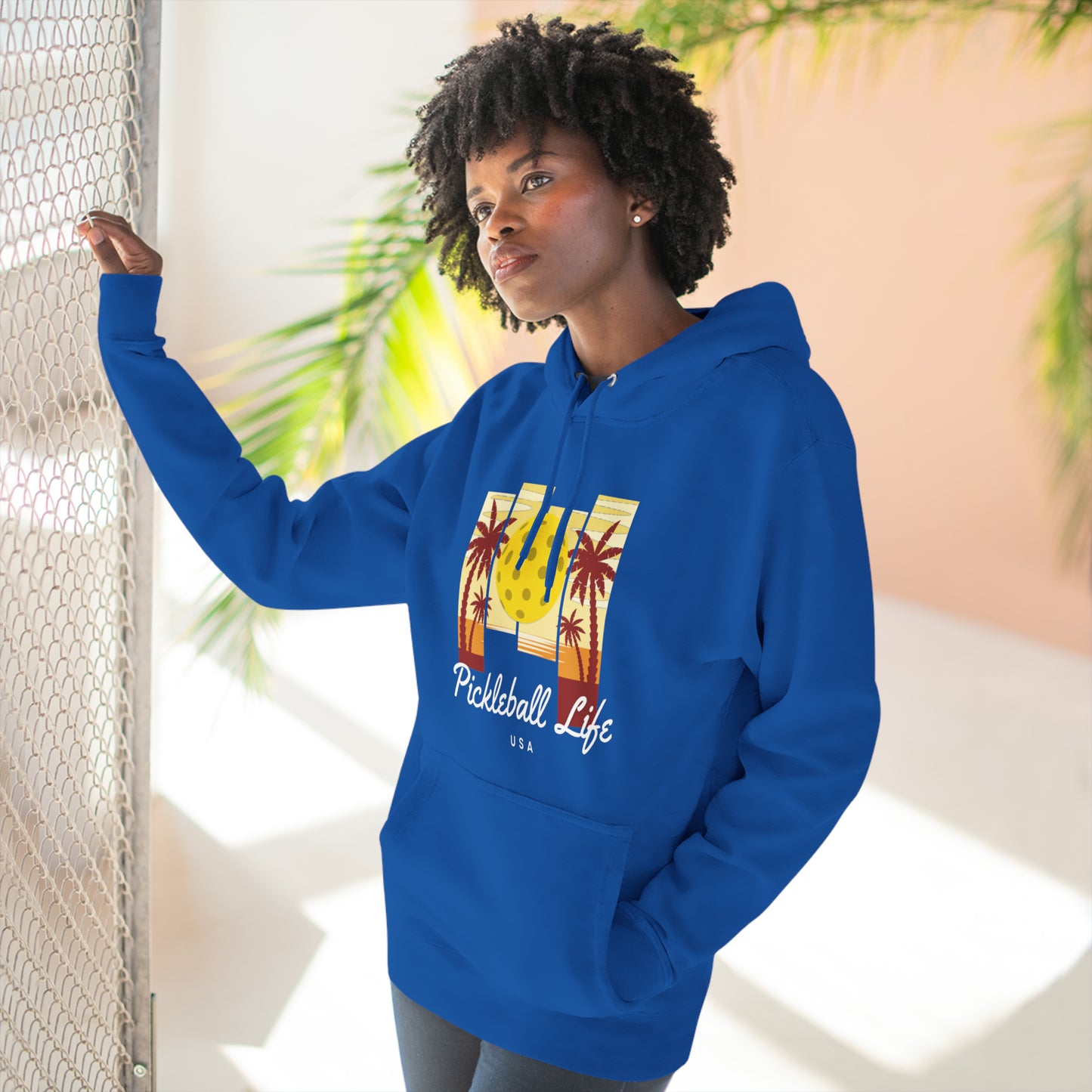 Pickleball Life Lifestyle USA Premium Unisex Pullover Hoodie