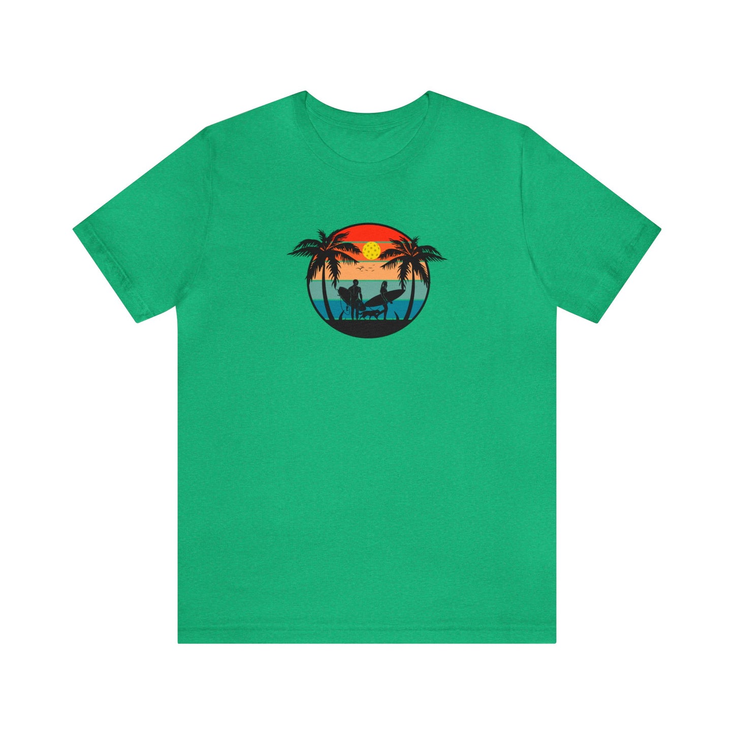 Unisex Pickleball Life Premium T-Shirt Beautiful Pickleball Sunset