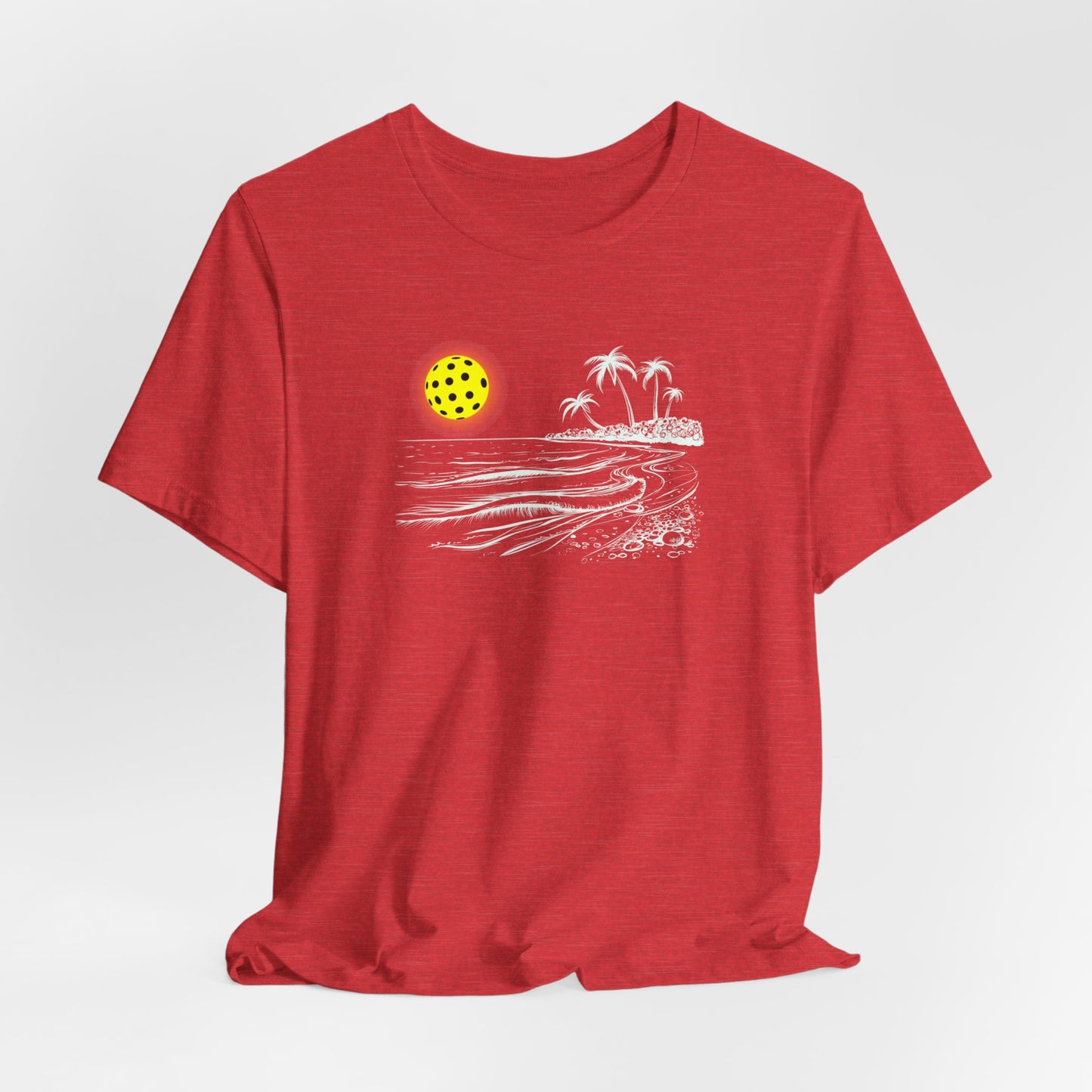 Unisex Pickleball Sun Beach Vibes Beautiful Premium Pickleball T-Shirt