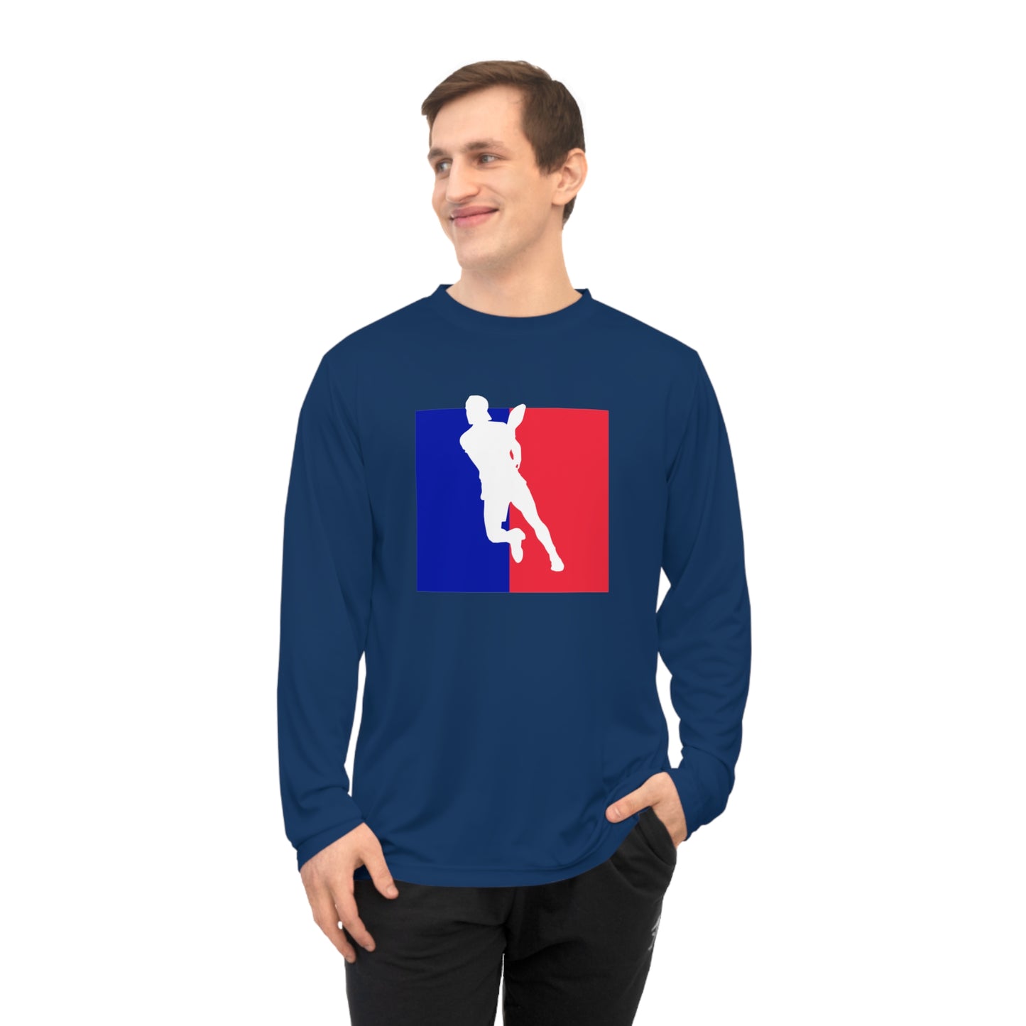 Unisex Pickleball Player Logo Performance Long Sleeve Shirt