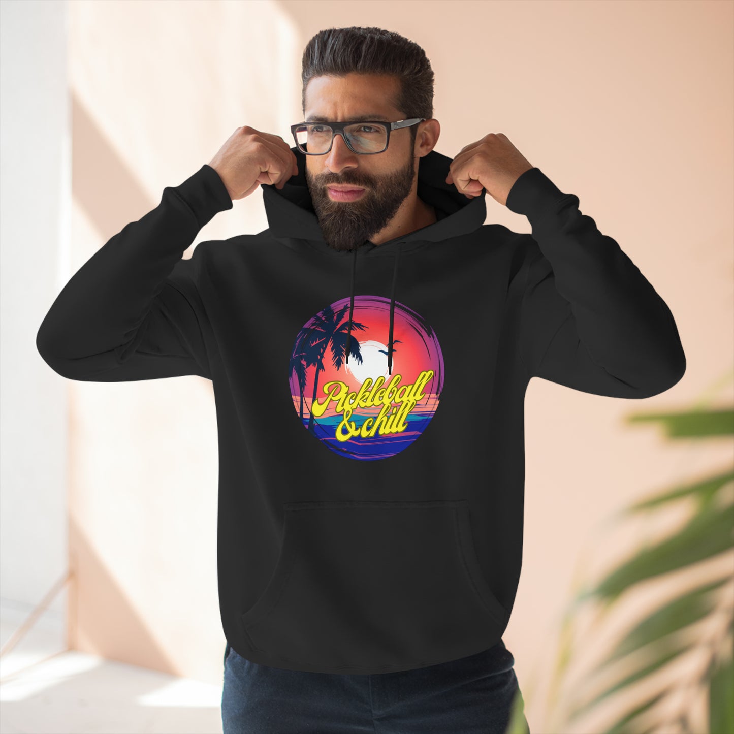 Pickleball & Chill Unisex Premium Pullover Hoodie