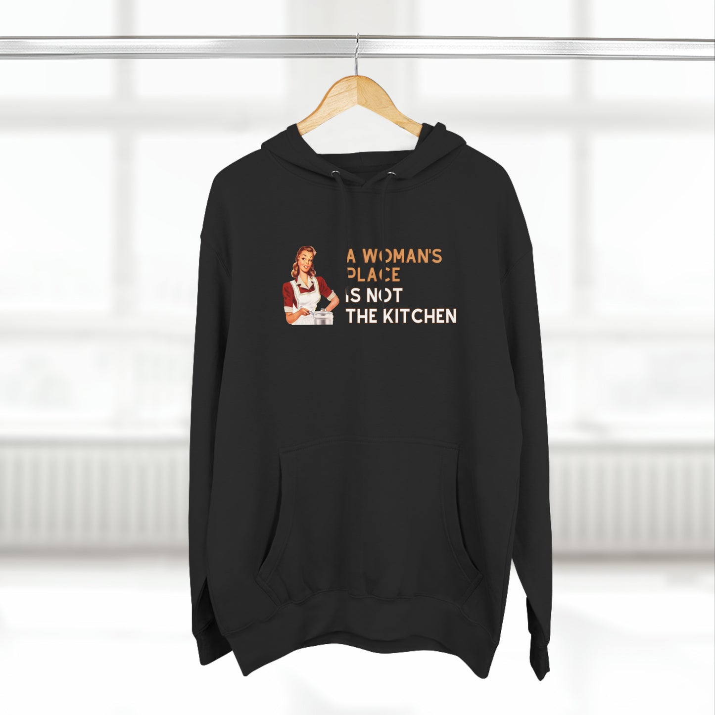 A Woman's Place Is Not The Kitchen Super Cute, Funny Pickleball Hoodie