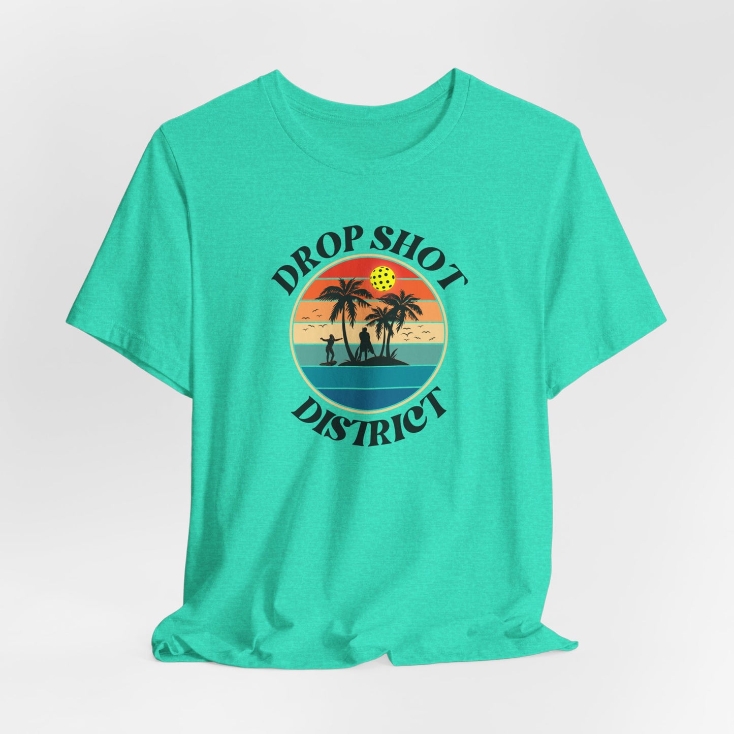 Unisex Drop Shot District Logo Premium Pickleball T-Shirt