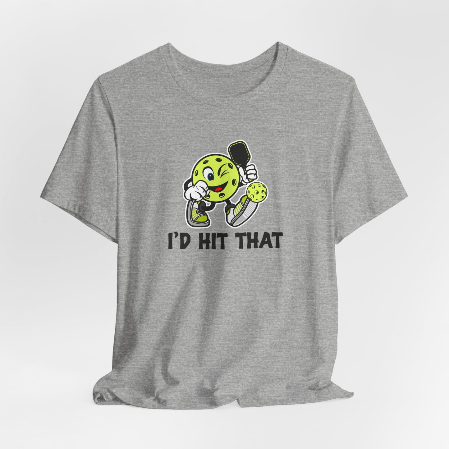 Unisex I'd Hit That Funny Pickleball Premium T-Shirt