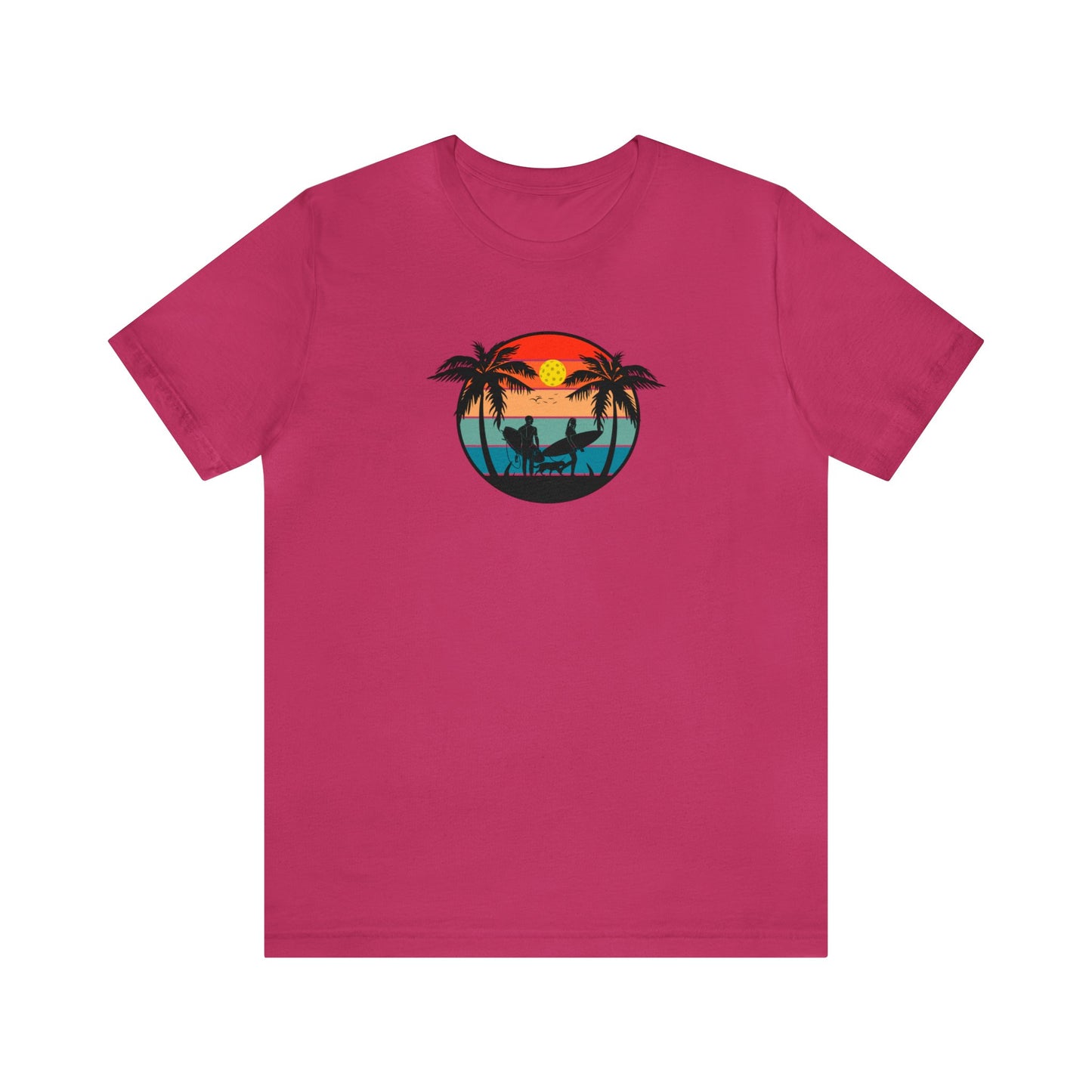 Unisex Pickleball Life Premium T-Shirt Beautiful Pickleball Sunset