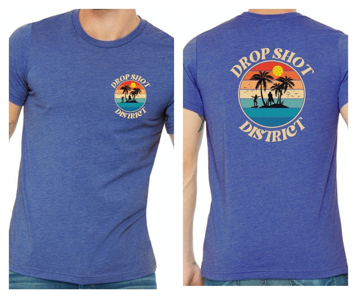 Double-Sided Unisex Drop Shot District Logo Premium T-Shirt
