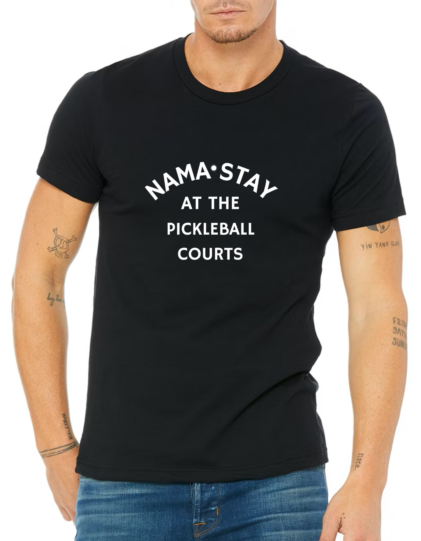 Unisex Nama Stay At The Pickleball Courts Funny Premium T-Shirt