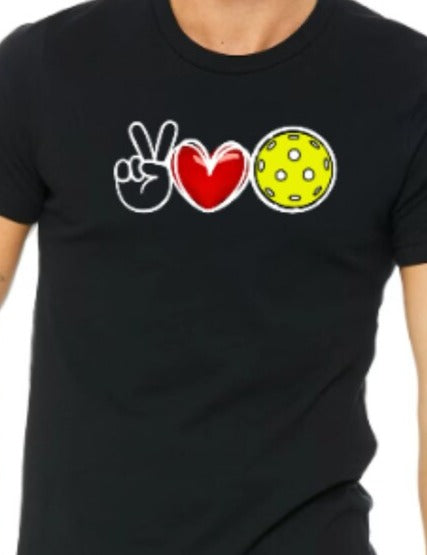 Peace, Love, Pickleball Super Cute Unisex Premium T-Shirt