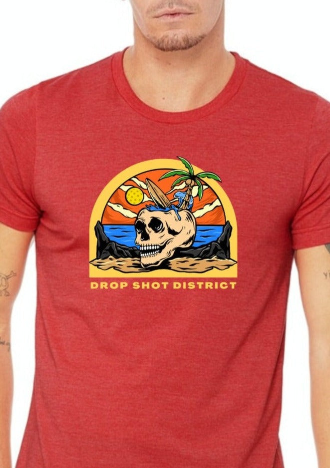 Another unique, gorgeous design, our Unisex Drop Shot District Skeleton Premium T-Shirt