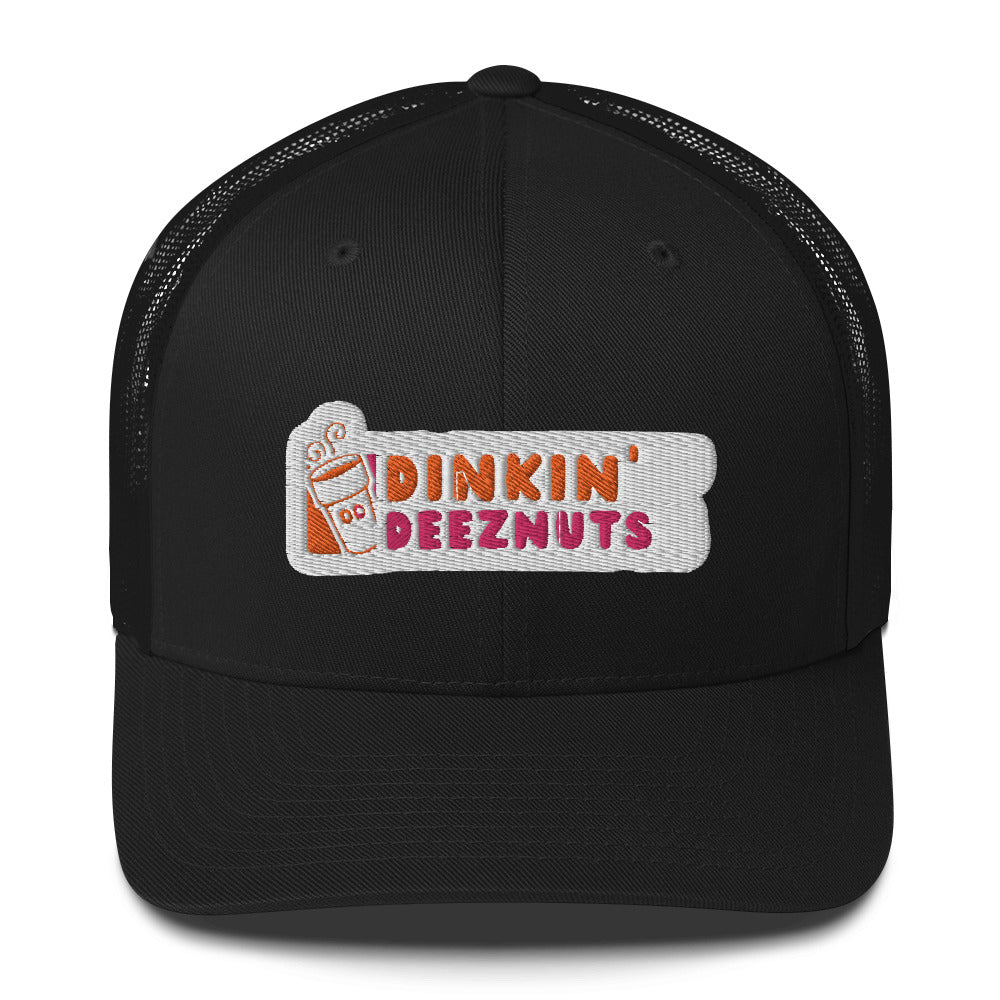 Dinkin' Deeznuts Funny Embroidered Pickleball Trucker Hat | Dinking