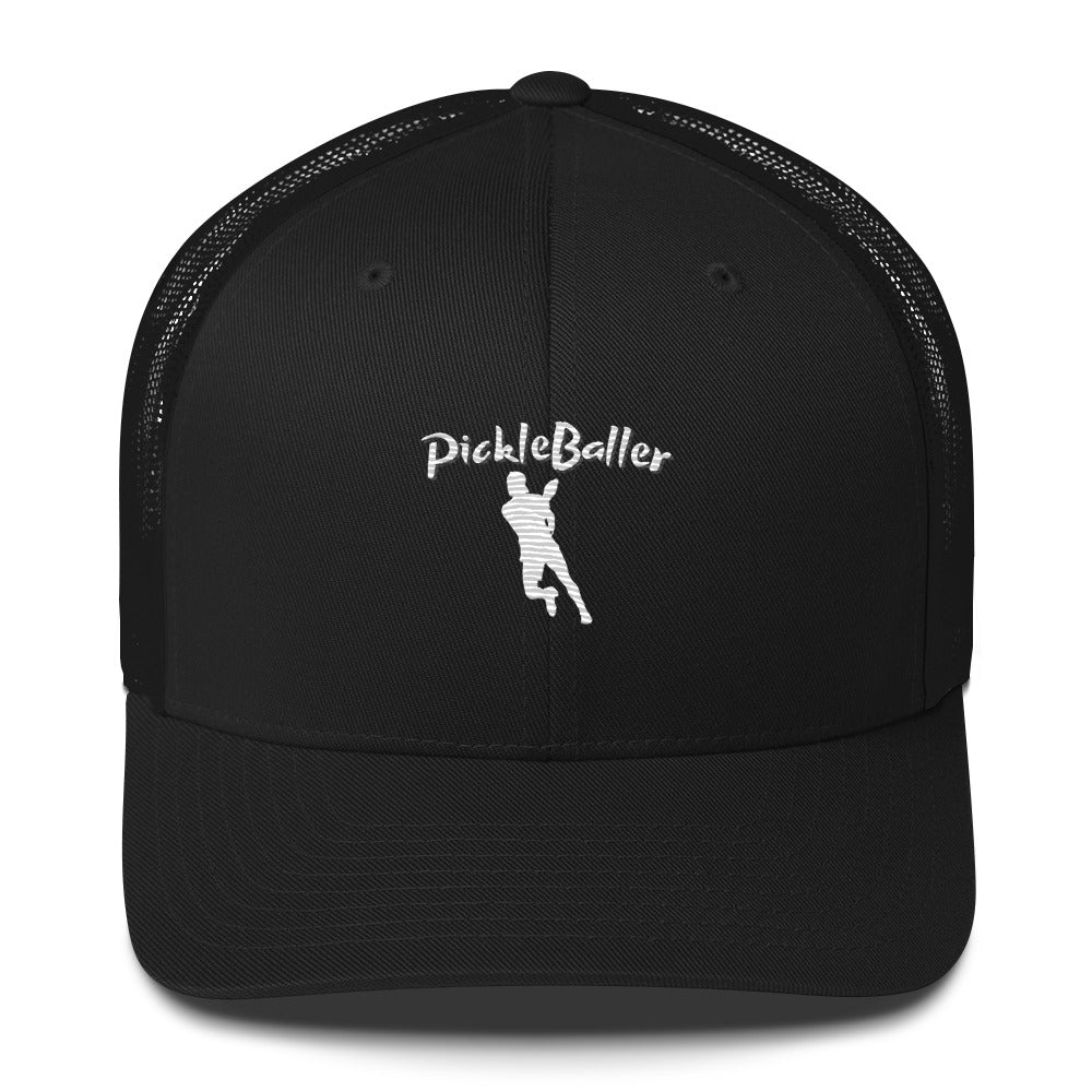 PickleBaller Embroidered Pickleball Trucker Hat
