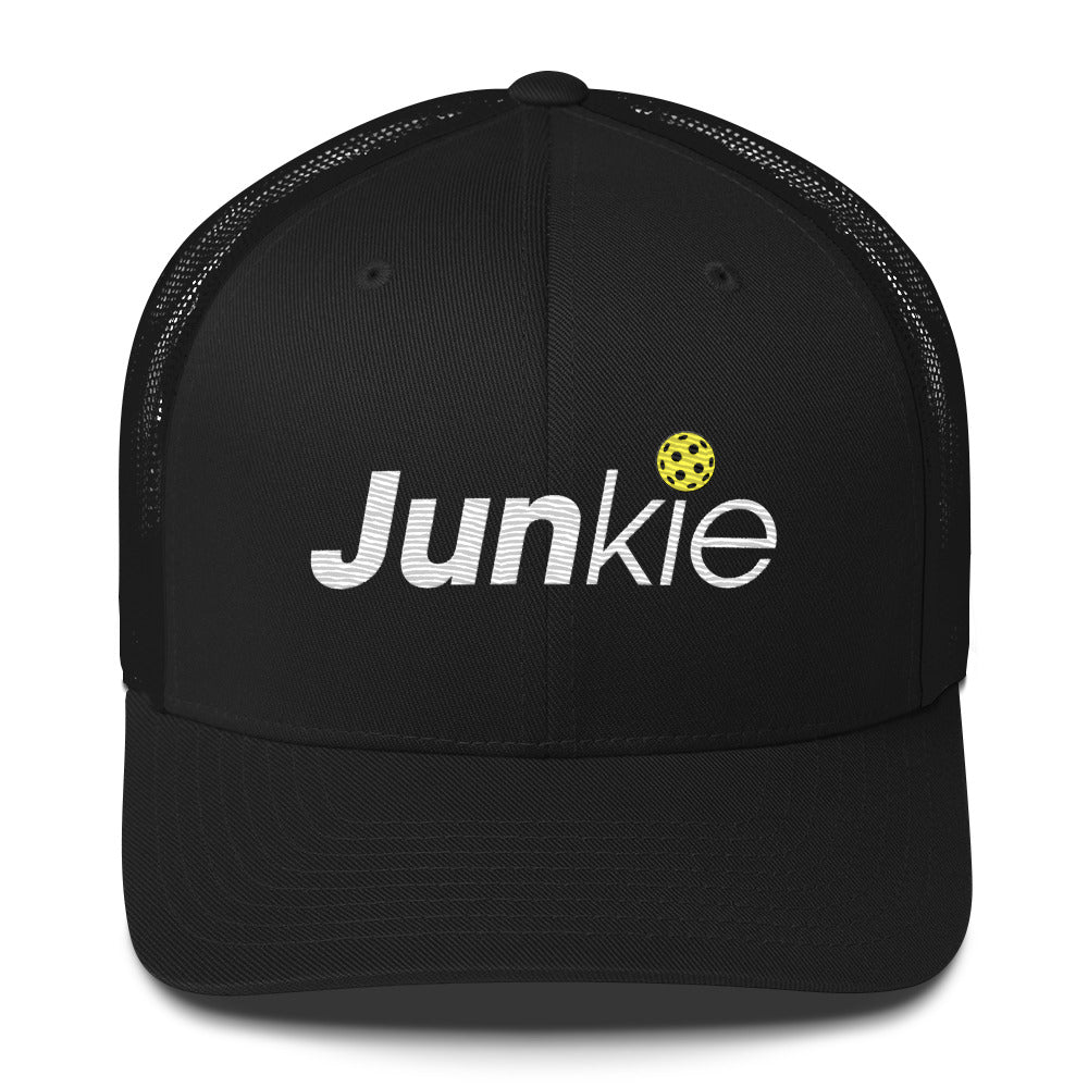 Pickleball Junkie Embroidered Pickleball Trucker Hat