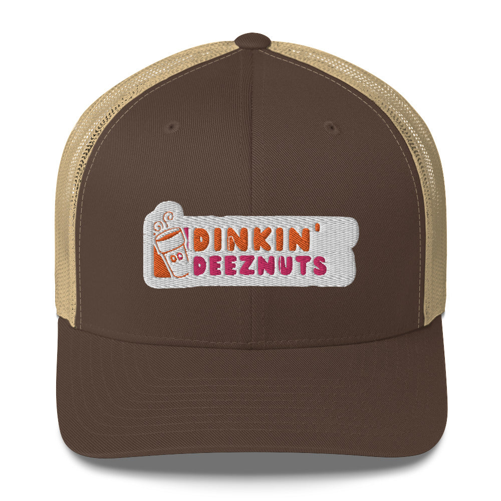 Dinkin' Deeznuts Funny Embroidered Pickleball Trucker Hat | Dinking
