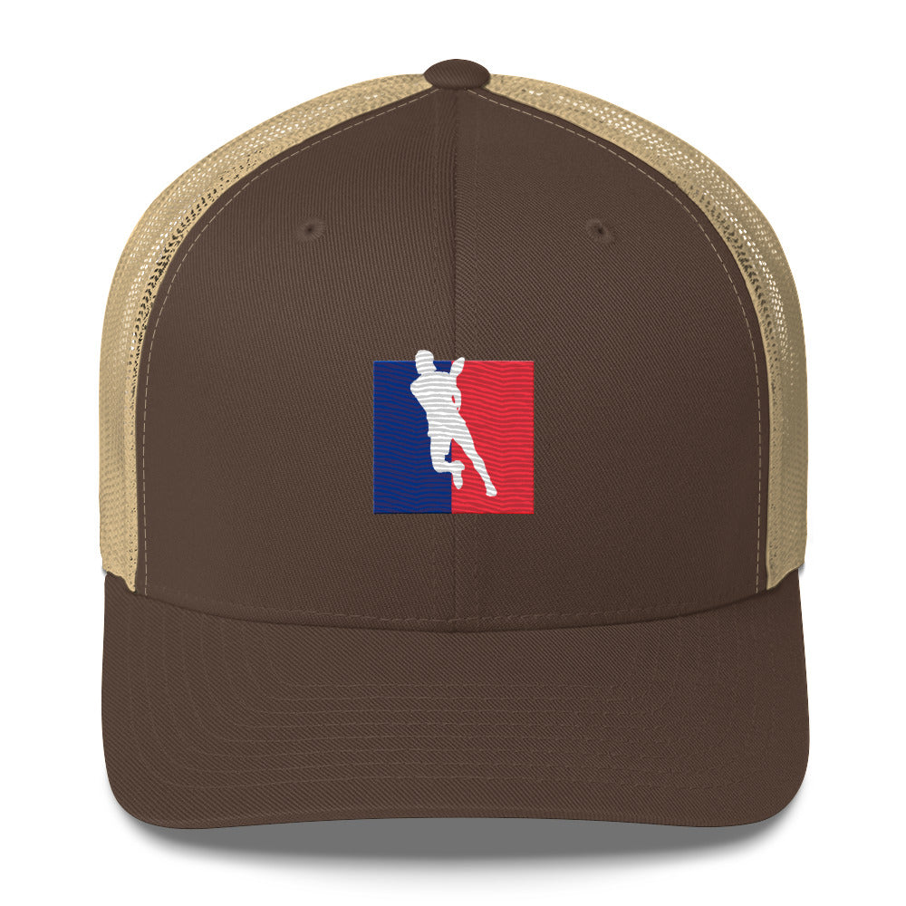 Pickleball Player Logo Embroidered Pickleball Trucker Hat