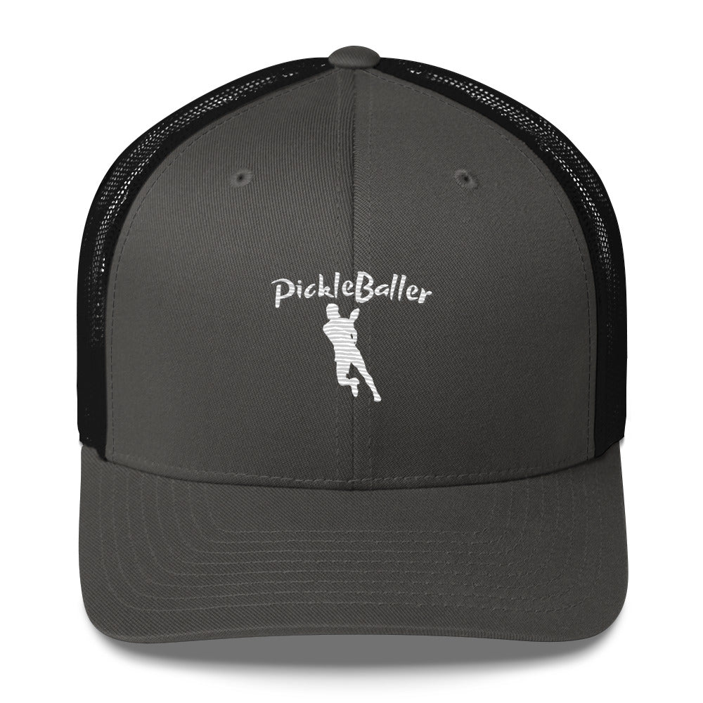 PickleBaller Embroidered Pickleball Trucker Hat