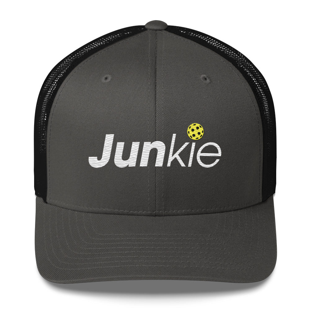 Pickleball Junkie Embroidered Pickleball Trucker Hat