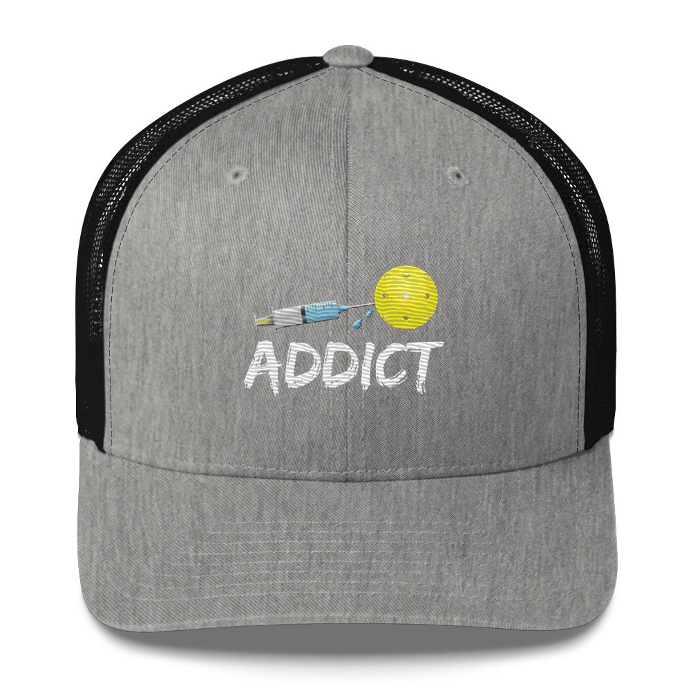 Pickleball Addict Embroidered Pickleball Trucker Hat