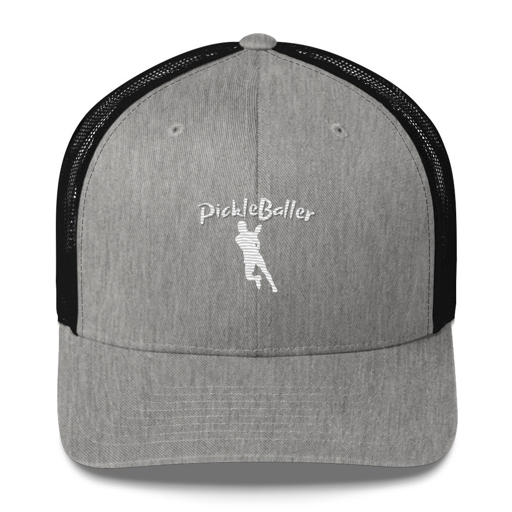 PickleBaller Embroidered Pickleball Trucker Hat